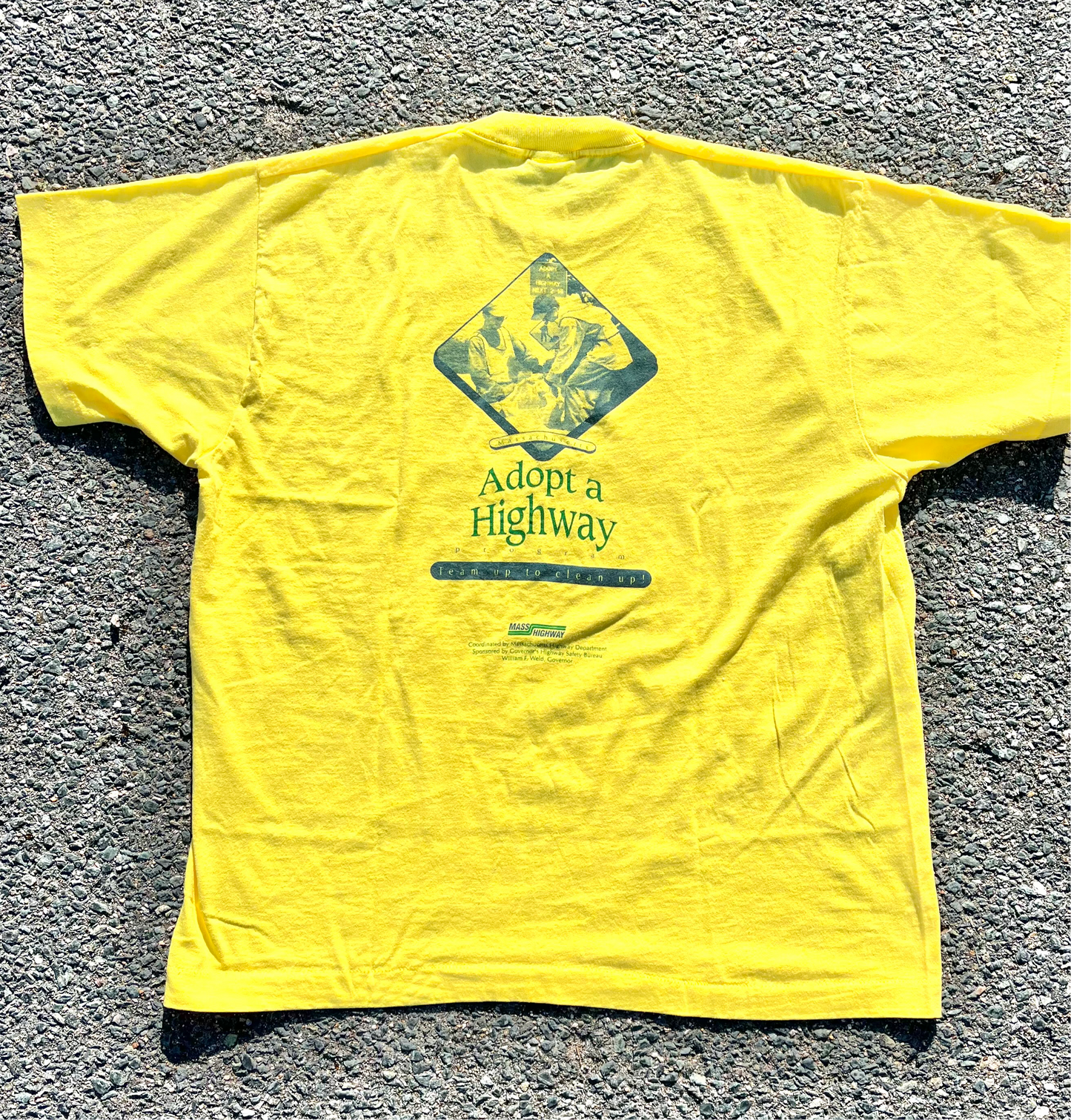 Vintage Massachusetts Highway Department 90's Screen Stars Workwear T Shirt XL