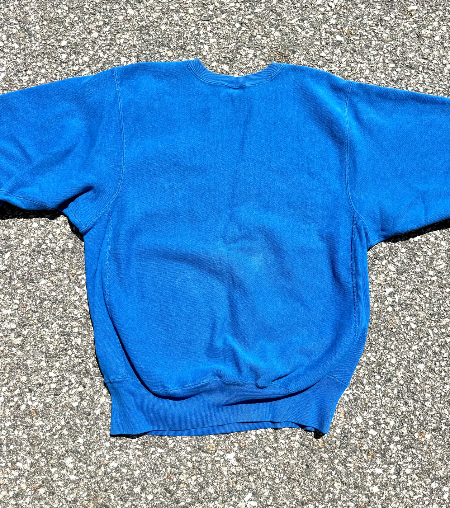 Vintage Champion Reverse Weave 90's Crewneck Sweatshirt Size L Large Bright Blue
