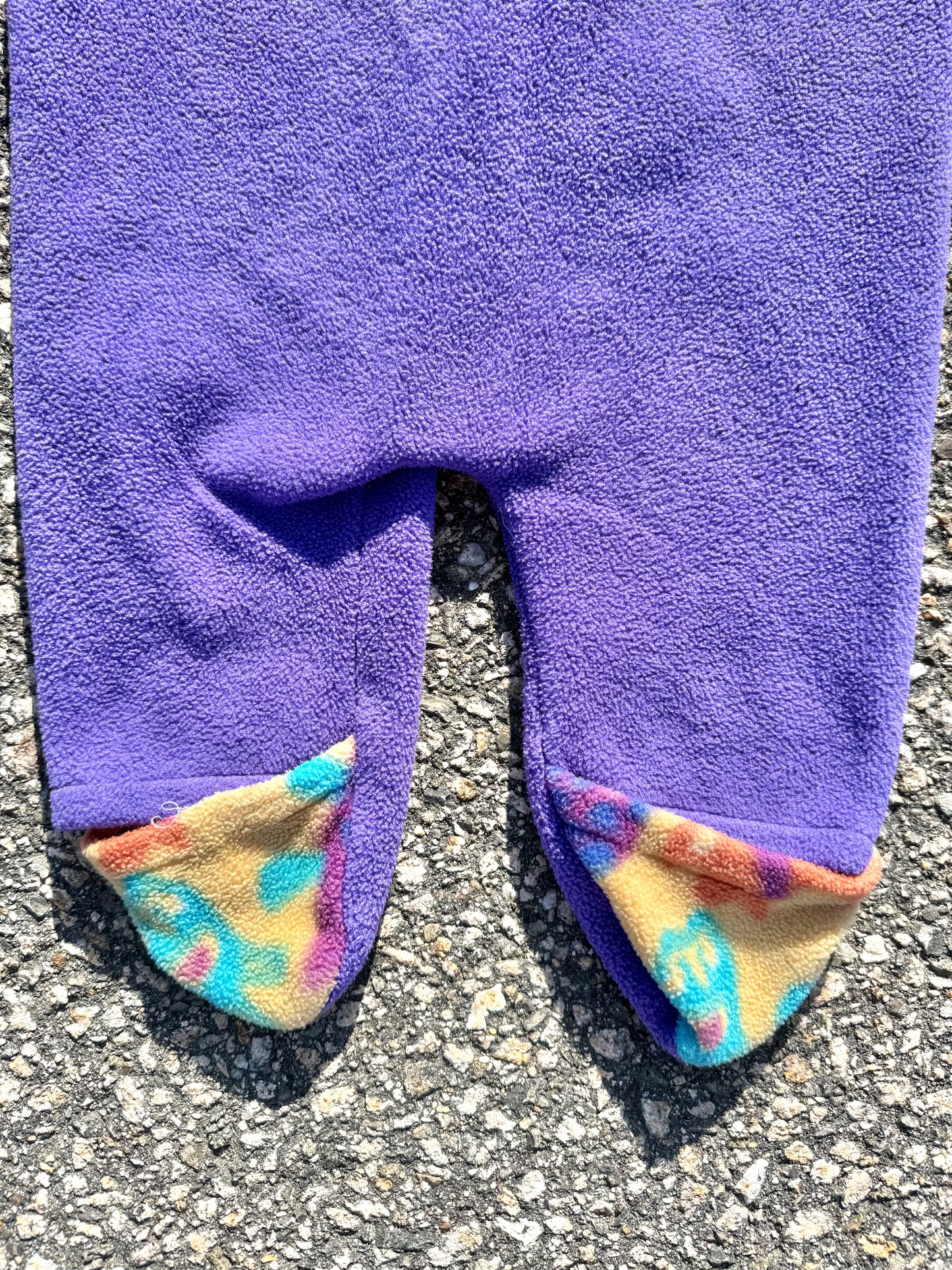 Vintage Chinook Patagonia Style 90s Aztec Fleece Full Body Suit Bunting Infant Baby Large Purple