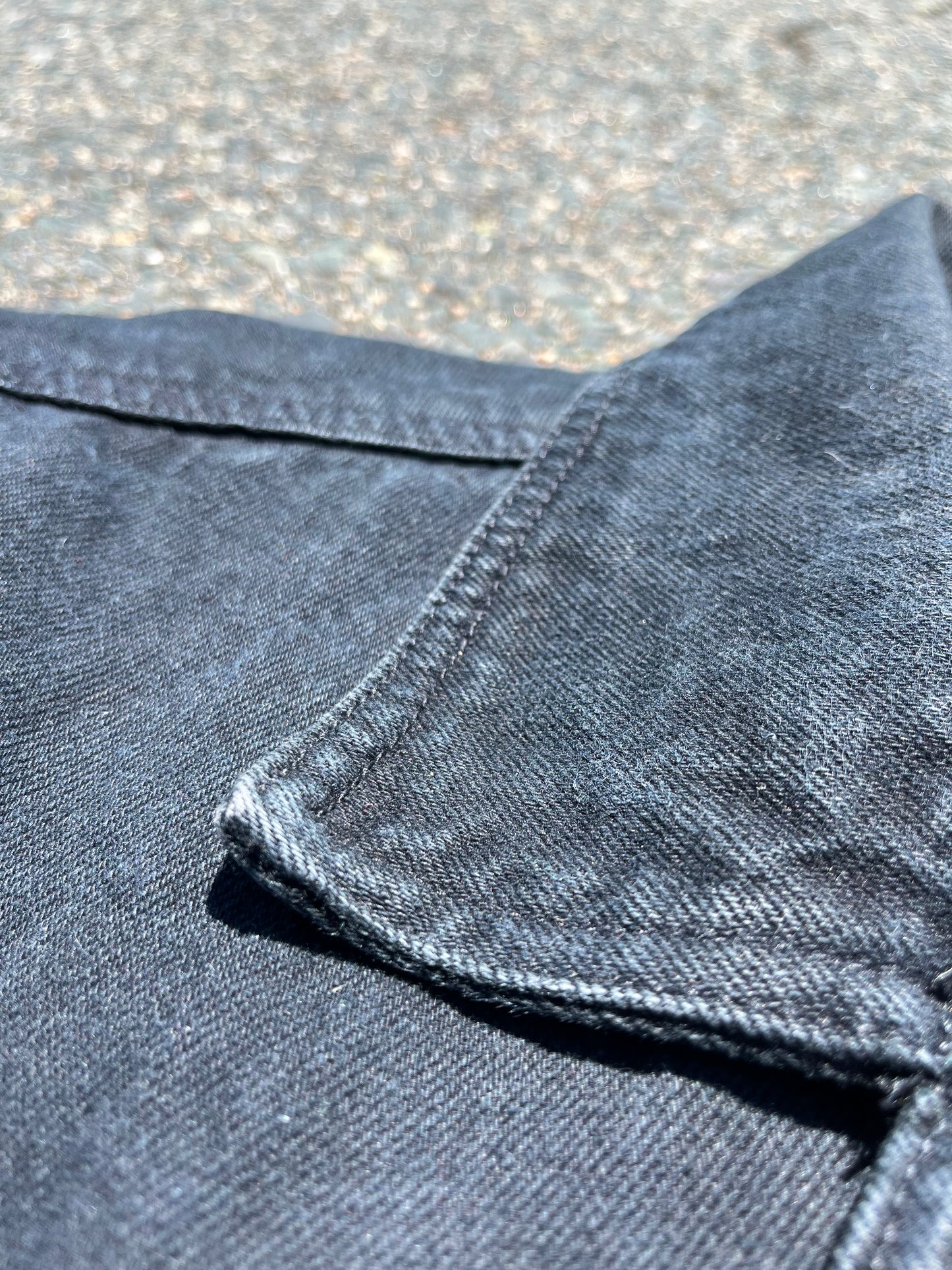 Vintage Las Vegas Riviera Resort Casino Black Denim Trucker Jacket Size XL