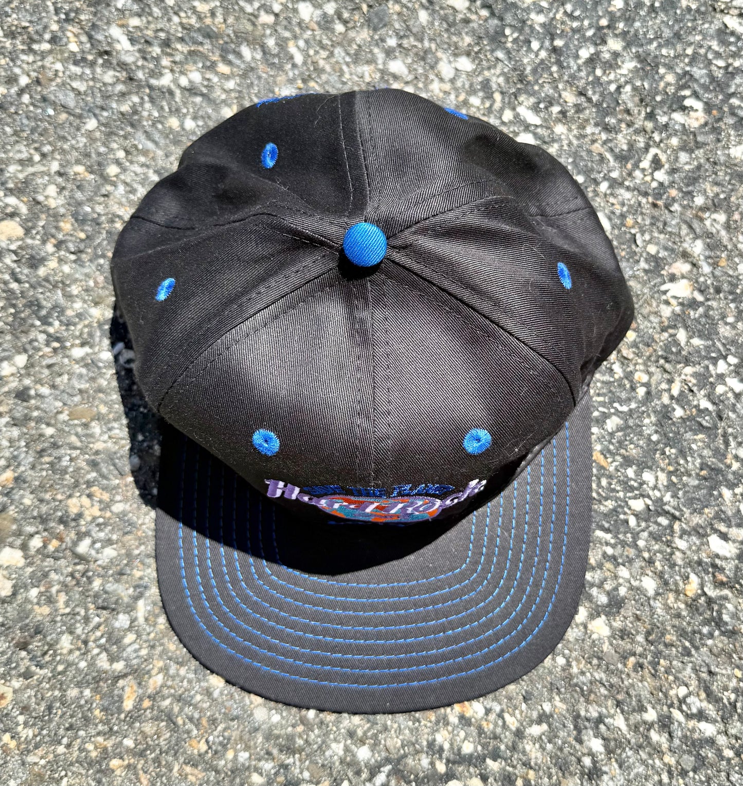 Vintage Hard Rock Cafe London England Save The Planet 90's Retro Snapback Hat