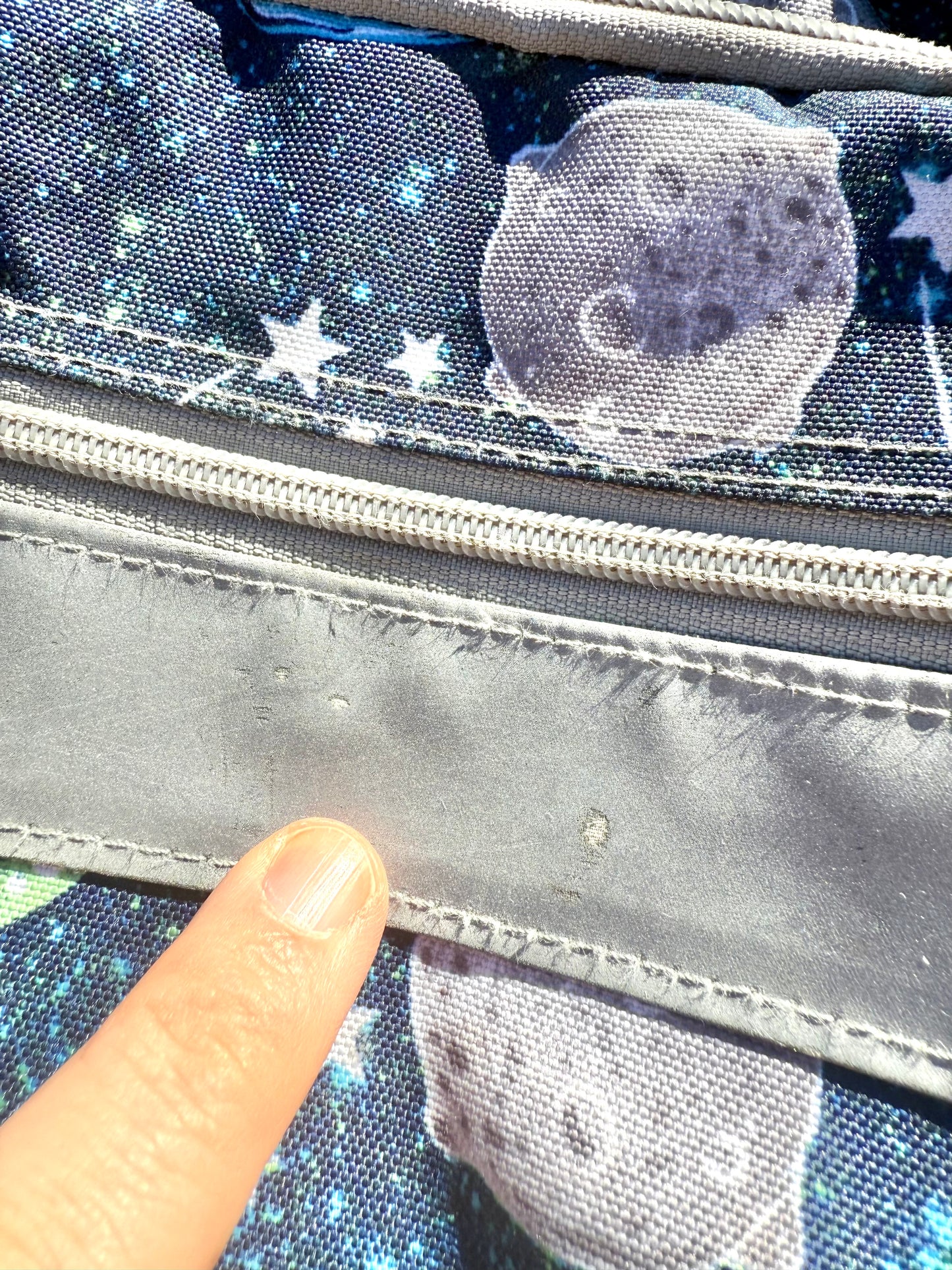 Vintage L.L. Bean 90's All Over Print Outer Space Planet Backpack Bag