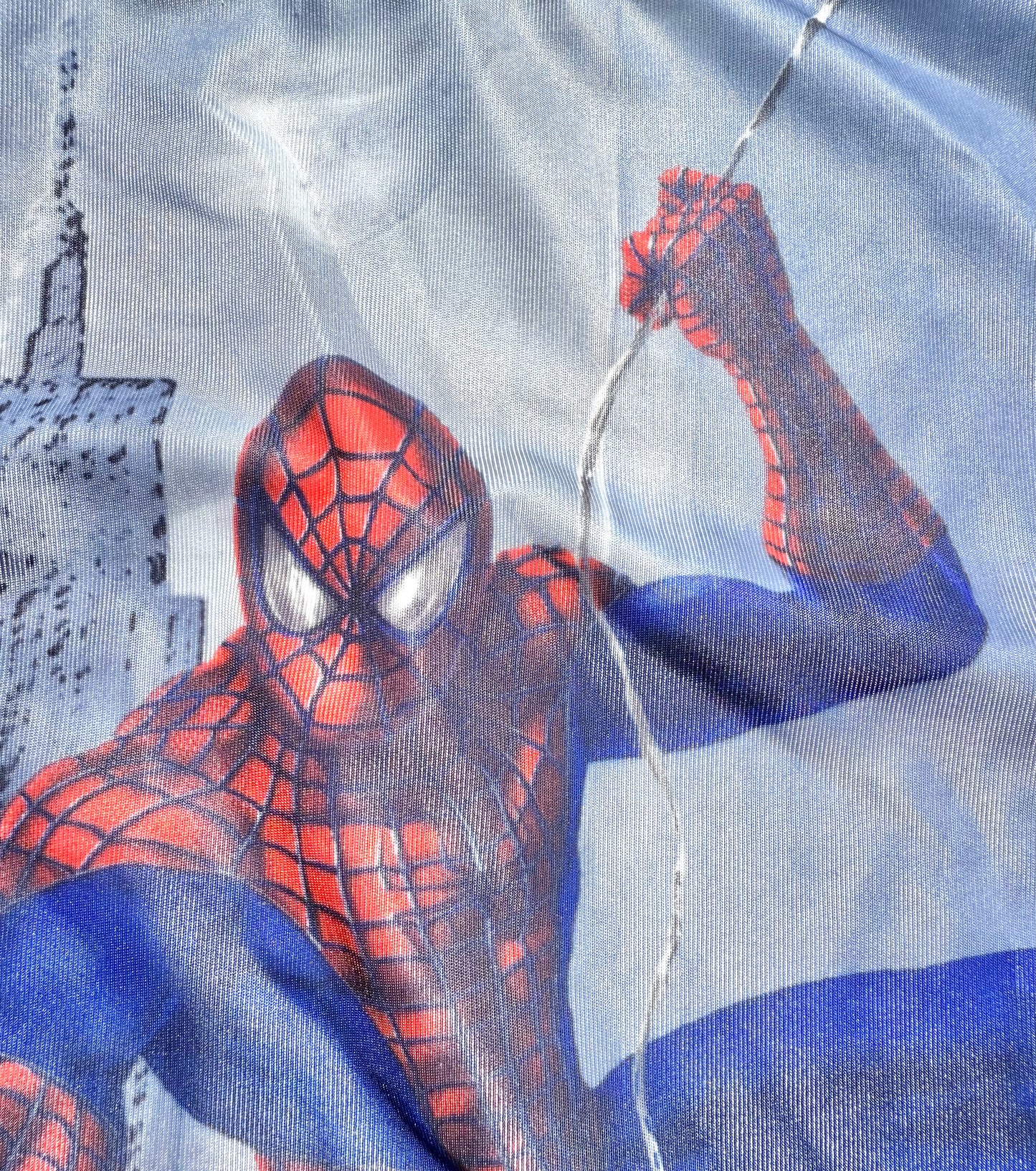 Vintage Spider Man Marvel Movie 2002 Y2K Holographic All Over Print T Shirt XL