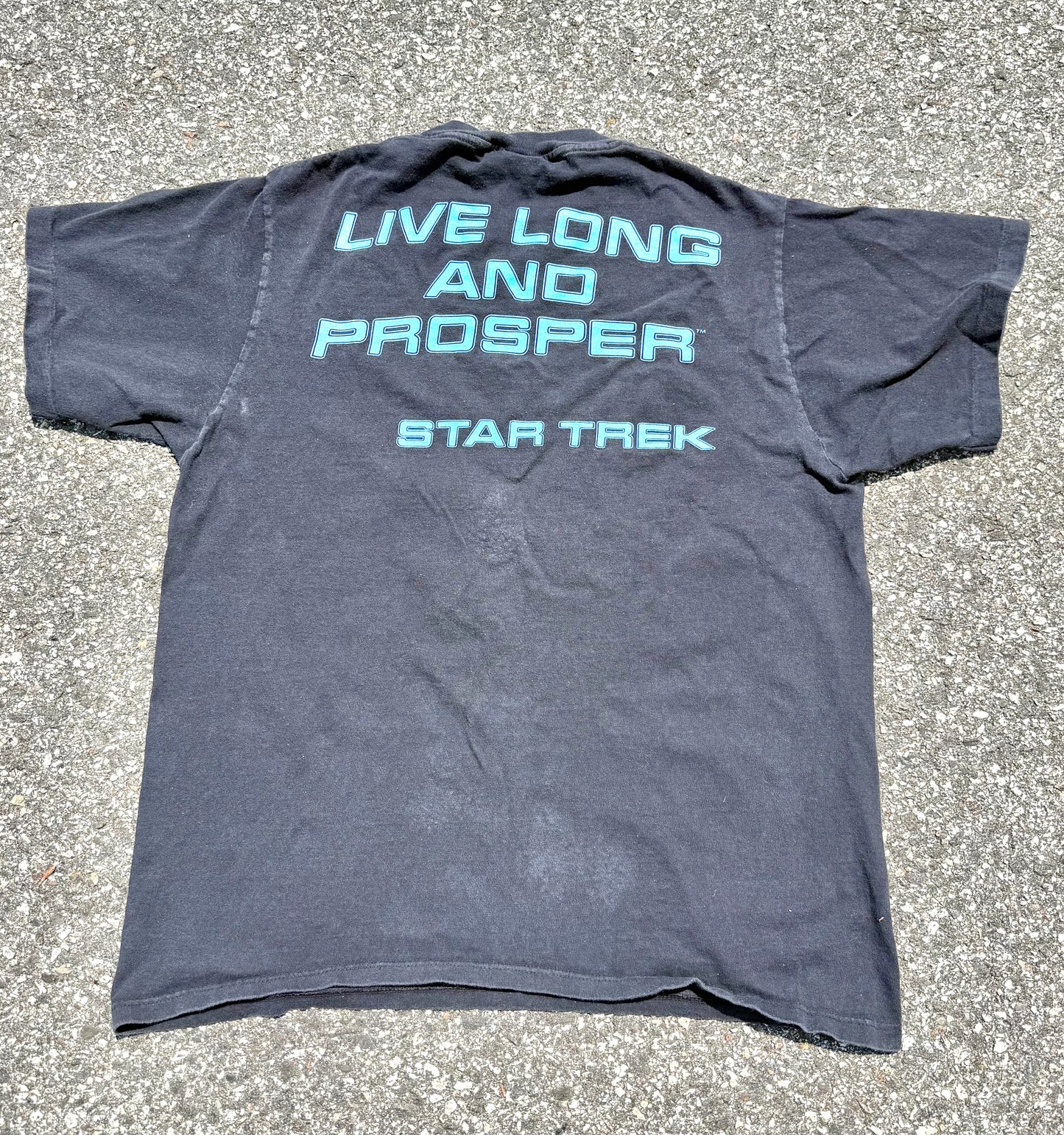 Vintage Star Trek Shirt Large Spock Live Long Prosper 90's Changes Promo Black1991