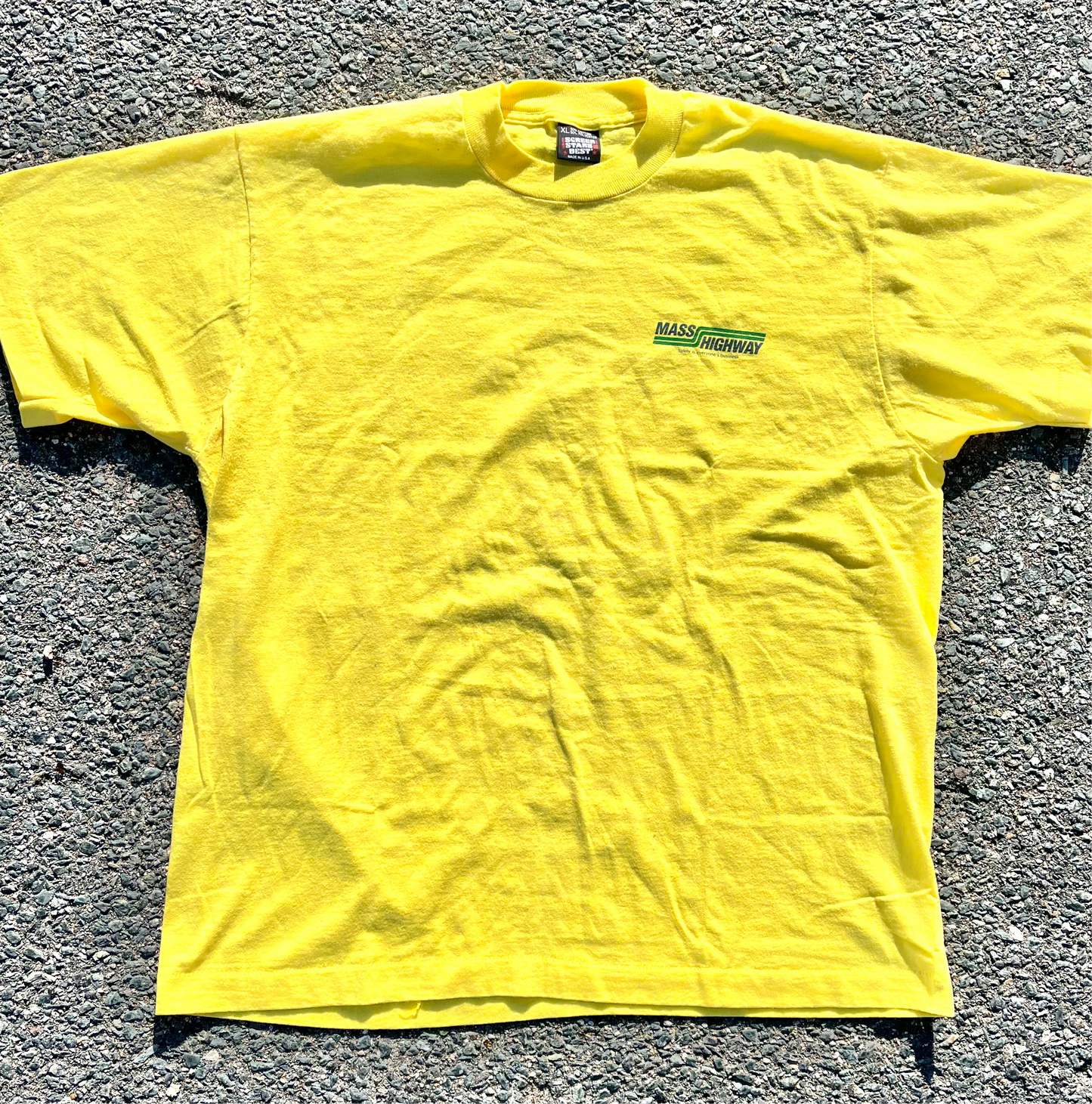 Vintage Massachusetts Highway Department 90's Screen Stars Workwear T Shirt XL