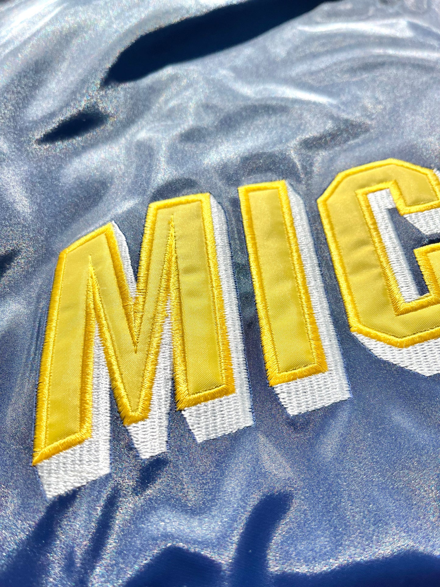 Vintage University of Michigan Wolverines Steve and Barry Bomber Jacket 2XL