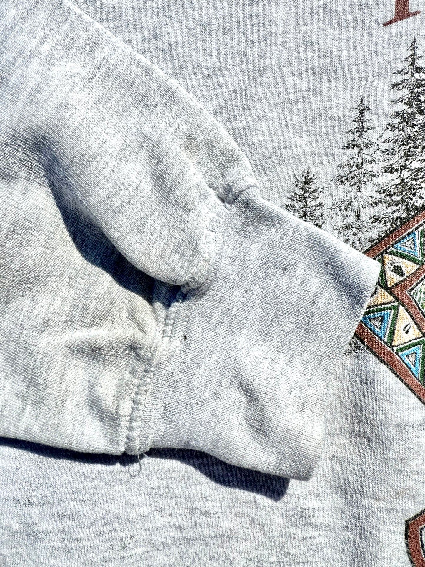 Vintage Yosemite National Park 90's Nature Retro Crewneck Sweatshirt Size L Large Heather Gray