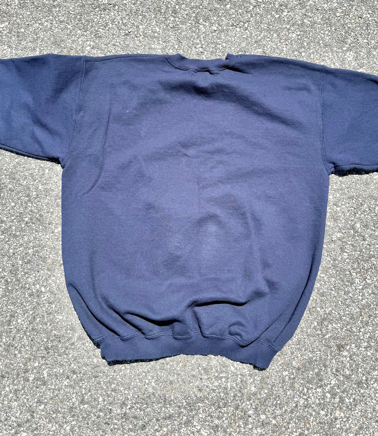 Vintage New England Patriots 2003 AFC Champions Super Bowl Crewneck Sweatshirt Size L Large Navy