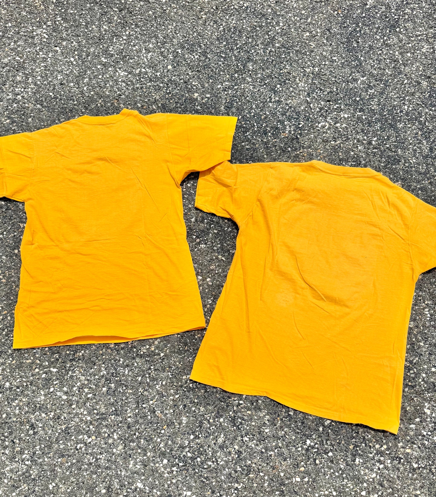 Vintage 70's 1970's Retro Single Stitch His and Hers Matching T Shirts Size Medium and Small 1973