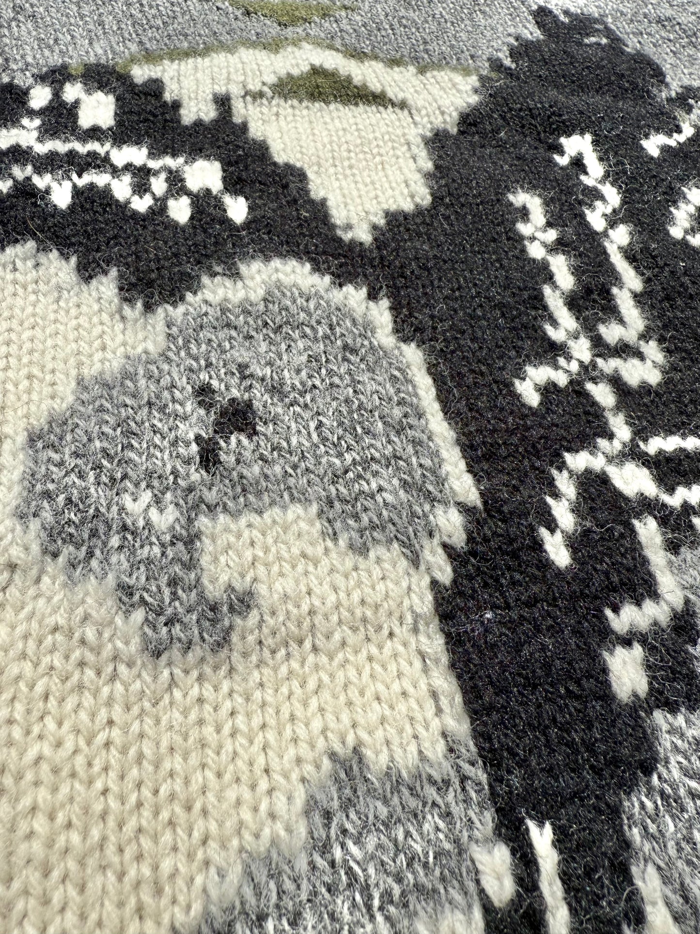 Vintage Woolrich Aztec Southwestern Eagle Wool Knit Sweater Size L Large