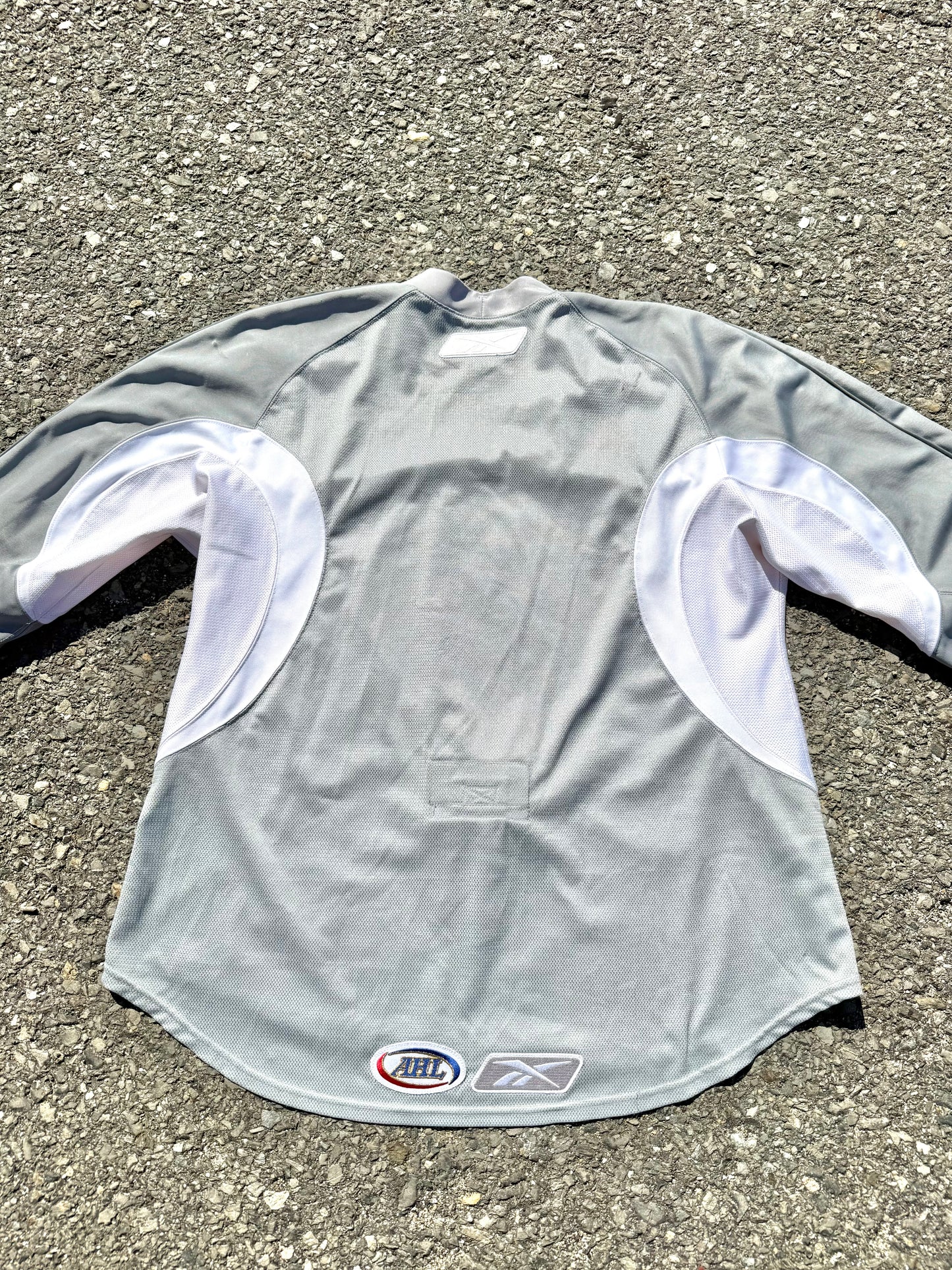 Vintage Manchester Monarchs Limited Edition Silver Official AHL Reebok CCM Hockey Jersey Size 56