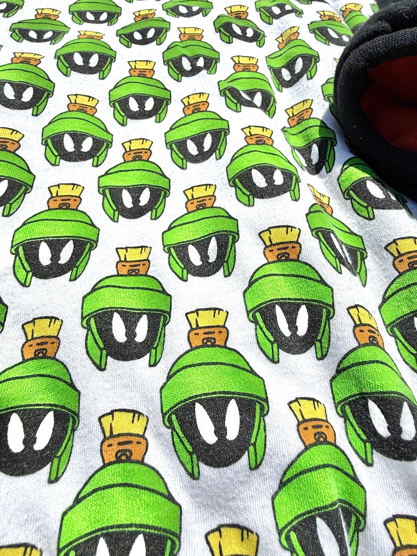 Vintage Taz Marvin The Martian Reversible Crazy 90's All Over Print Looney Tunes Sweatshirt Size M Medium 1993