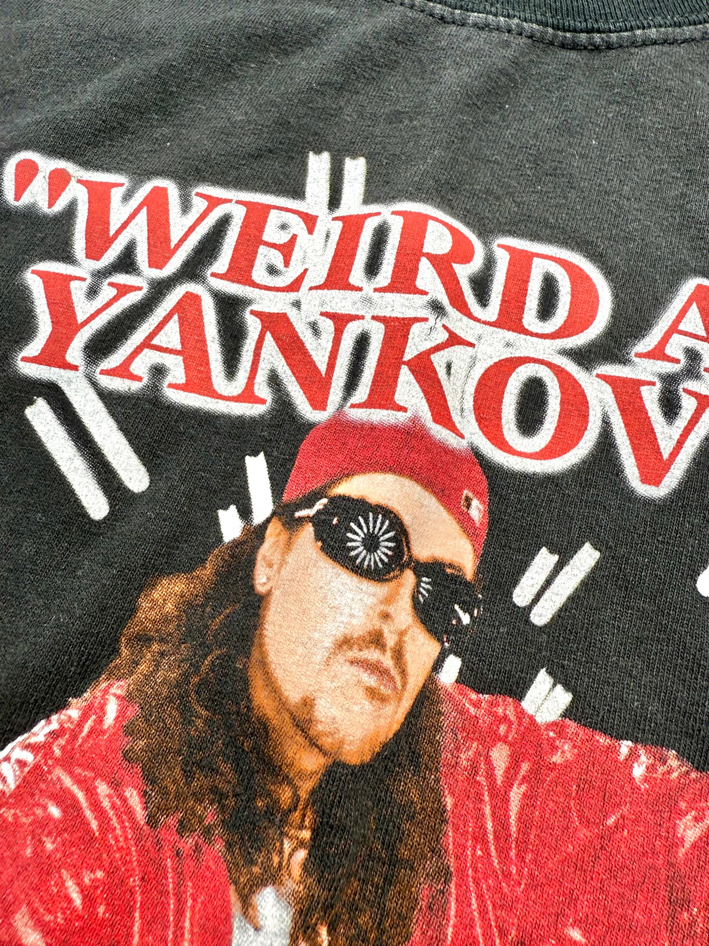 Vintage Weird Al Yankovic 90's Band Tour Concert T Shirt Size M Medium 1999 Black