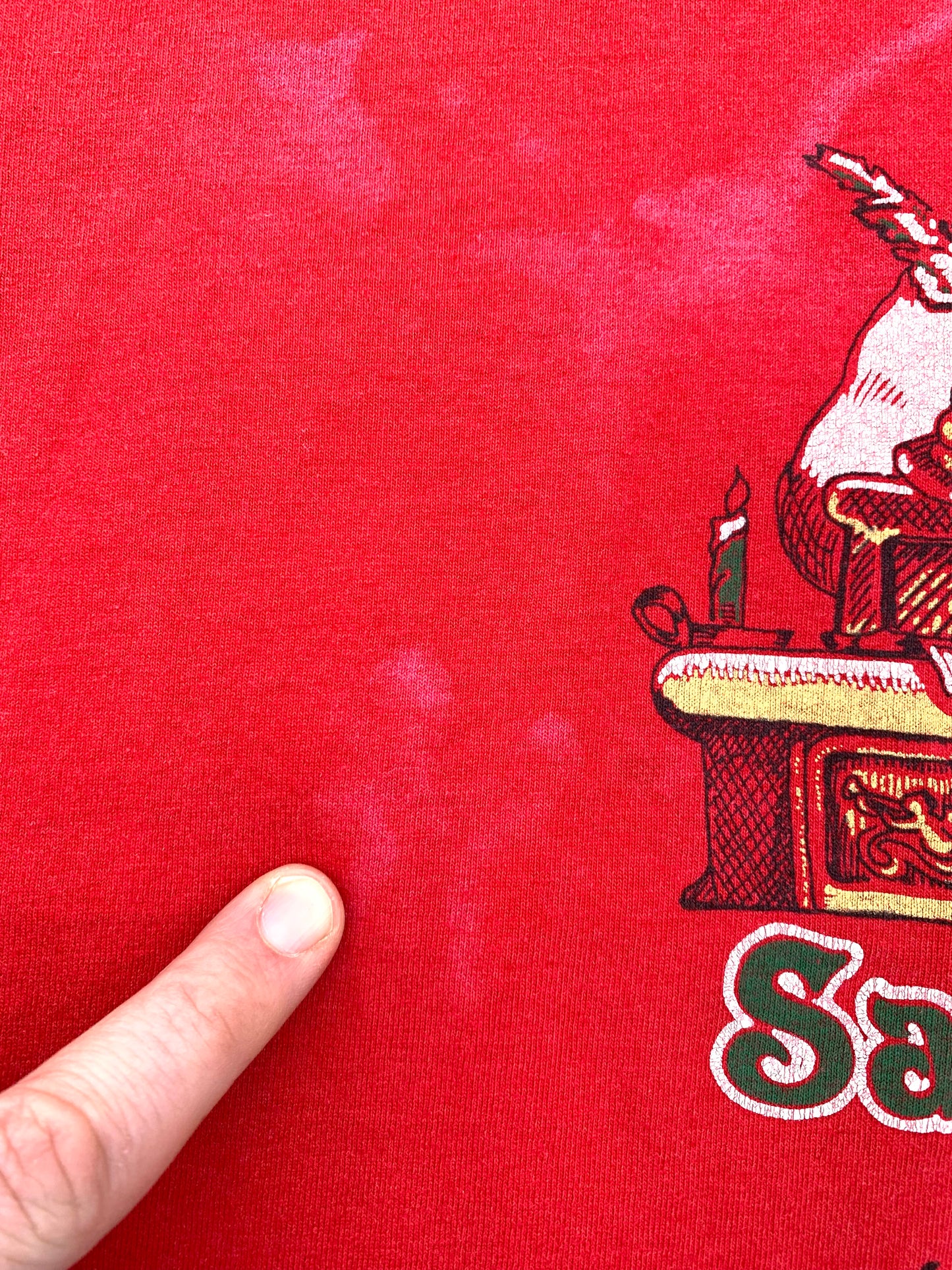 Vintage Santa Claus Retro 80's Santas Village Jefferson, New Hampshire Theme Park Single Stitch Screen Stars T Shirt XL