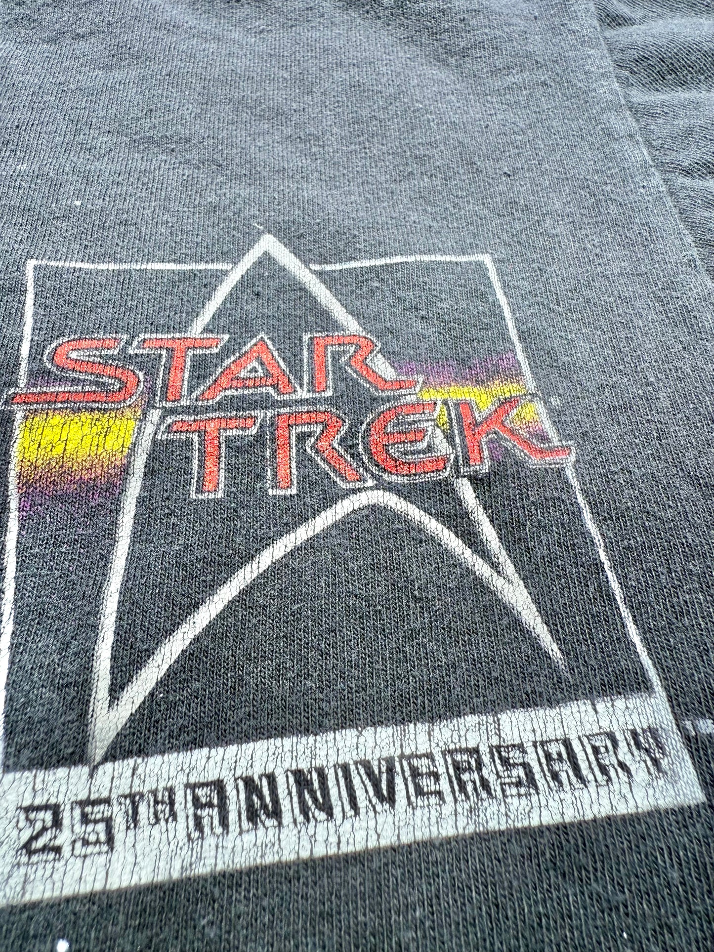 Vintage Changes Star Trek 90's All Over Print AOP Starship USS Enterprise Klingon Space Chase Shirt XL Limited Anniversary Edition 1991