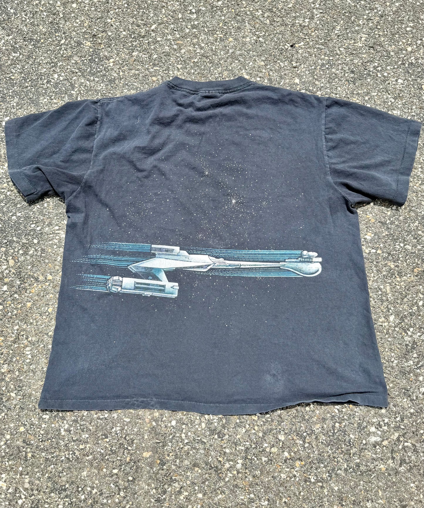 Vintage Changes Star Trek 90's All Over Print AOP Starship USS Enterprise Klingon Space Chase Shirt XL Limited Anniversary Edition 1991