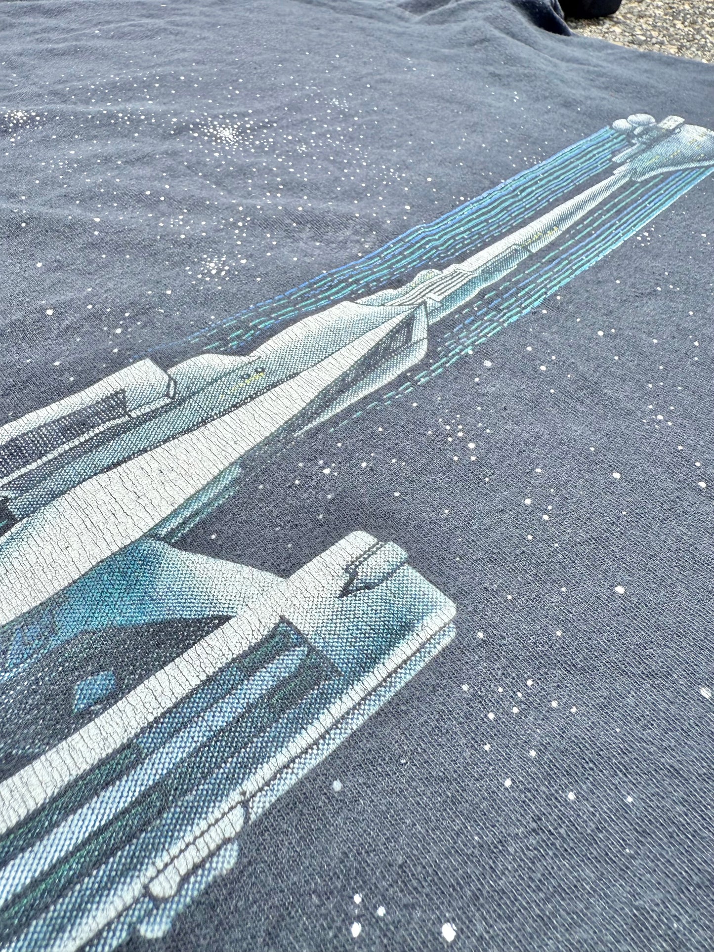 Vintage Changes Star Trek 90's All Over Print AOP Starship USS Enterprise Klingon Space Chase Shirt XL Limited Anniversary Edition 1991
