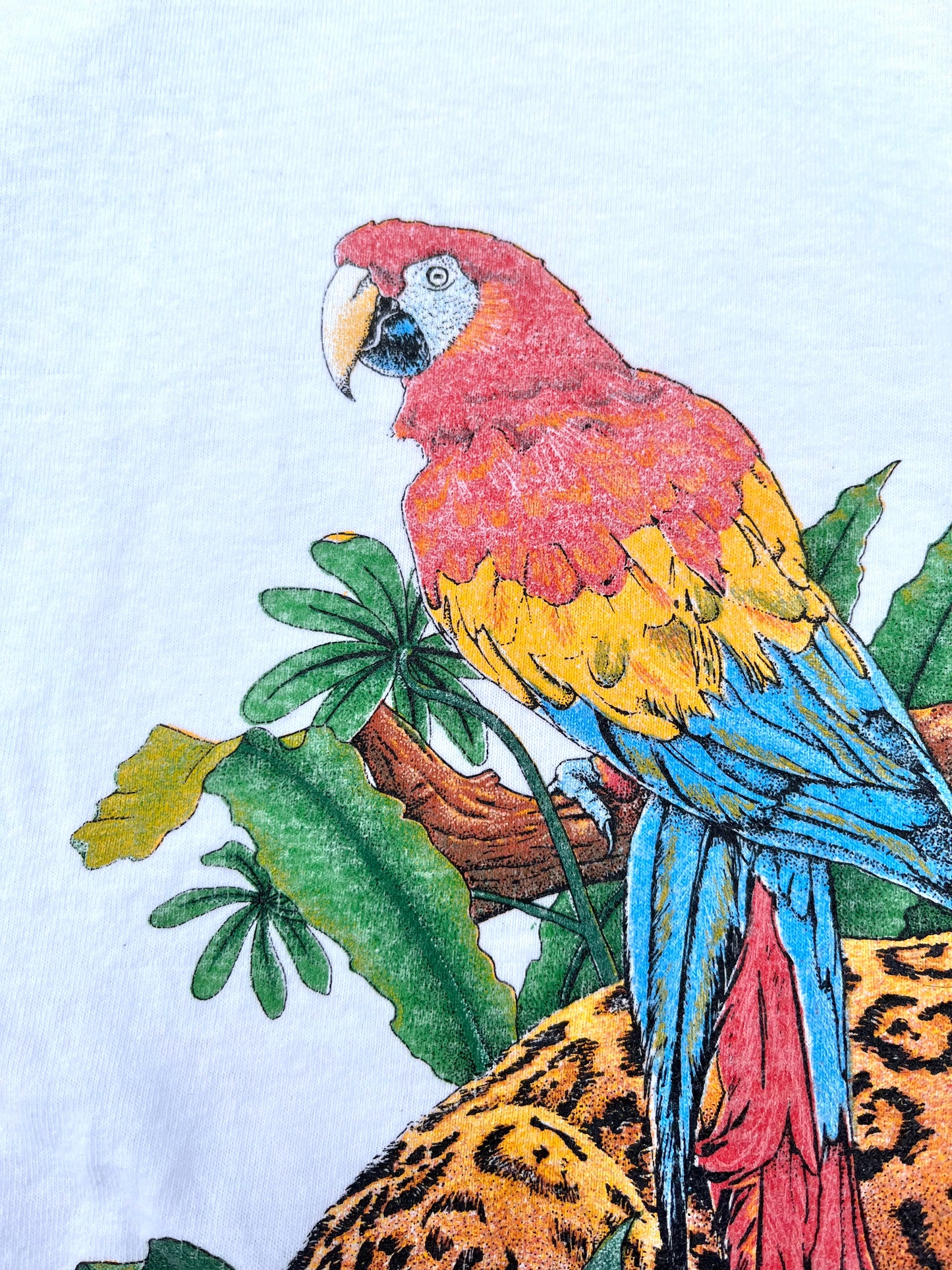 Vintage San Segal Out of Africa Wildlife Park 1995 Jungle Animal Retro T Shirt Size XL