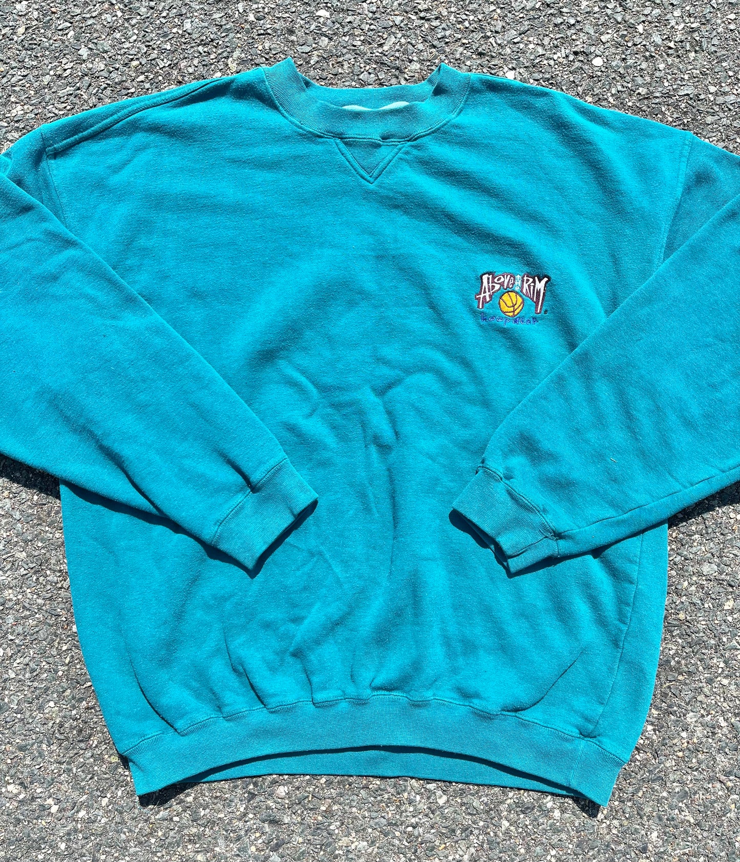 Vintage Above the Rim Basketball Retro 90's Hip Hop Crewneck Sweatshirt Size XL