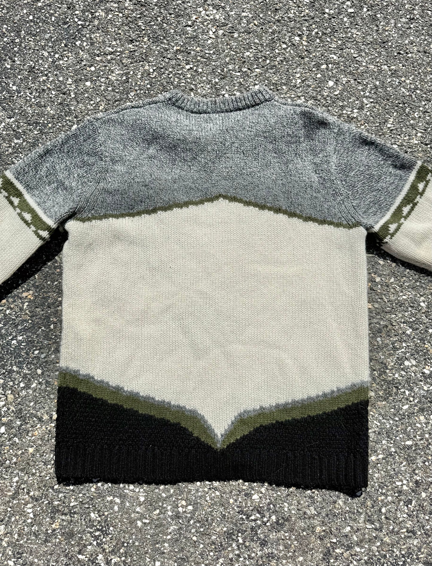 Vintage Woolrich Aztec Southwestern Eagle Wool Knit Sweater Size L Large