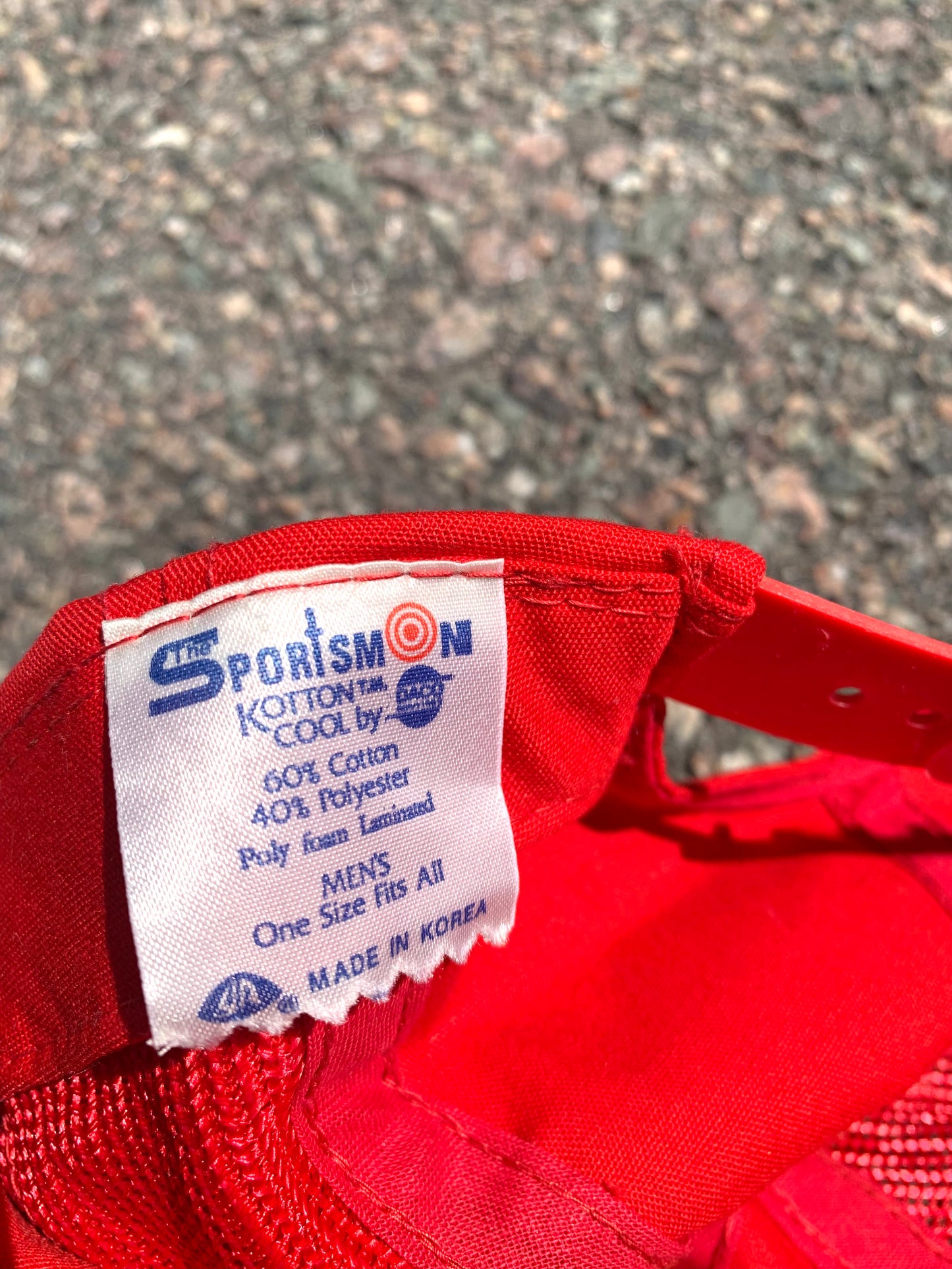 Deadstock Vintage Seagram's VO Canadian Whiskey 5 Panel Snap Back Mesh Hat Cap 70's Red with Original Tags
