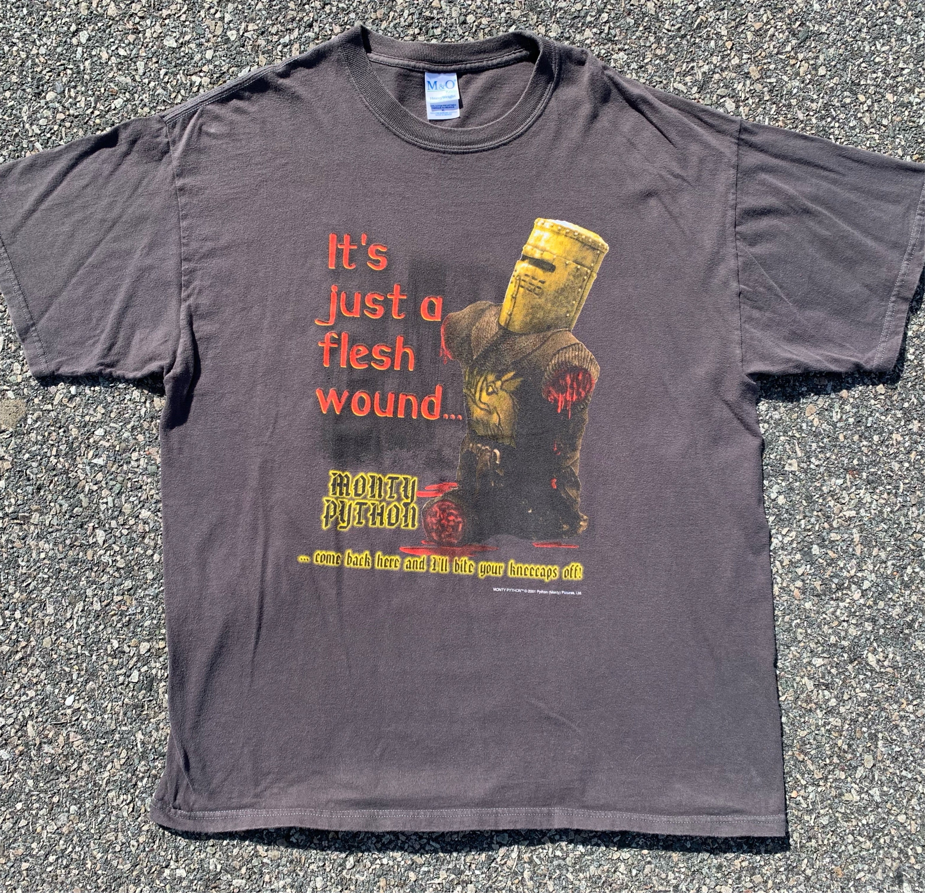 Vintage Spamalot Monty Python Movie Promo T Shirt 2001 Flesh Wound