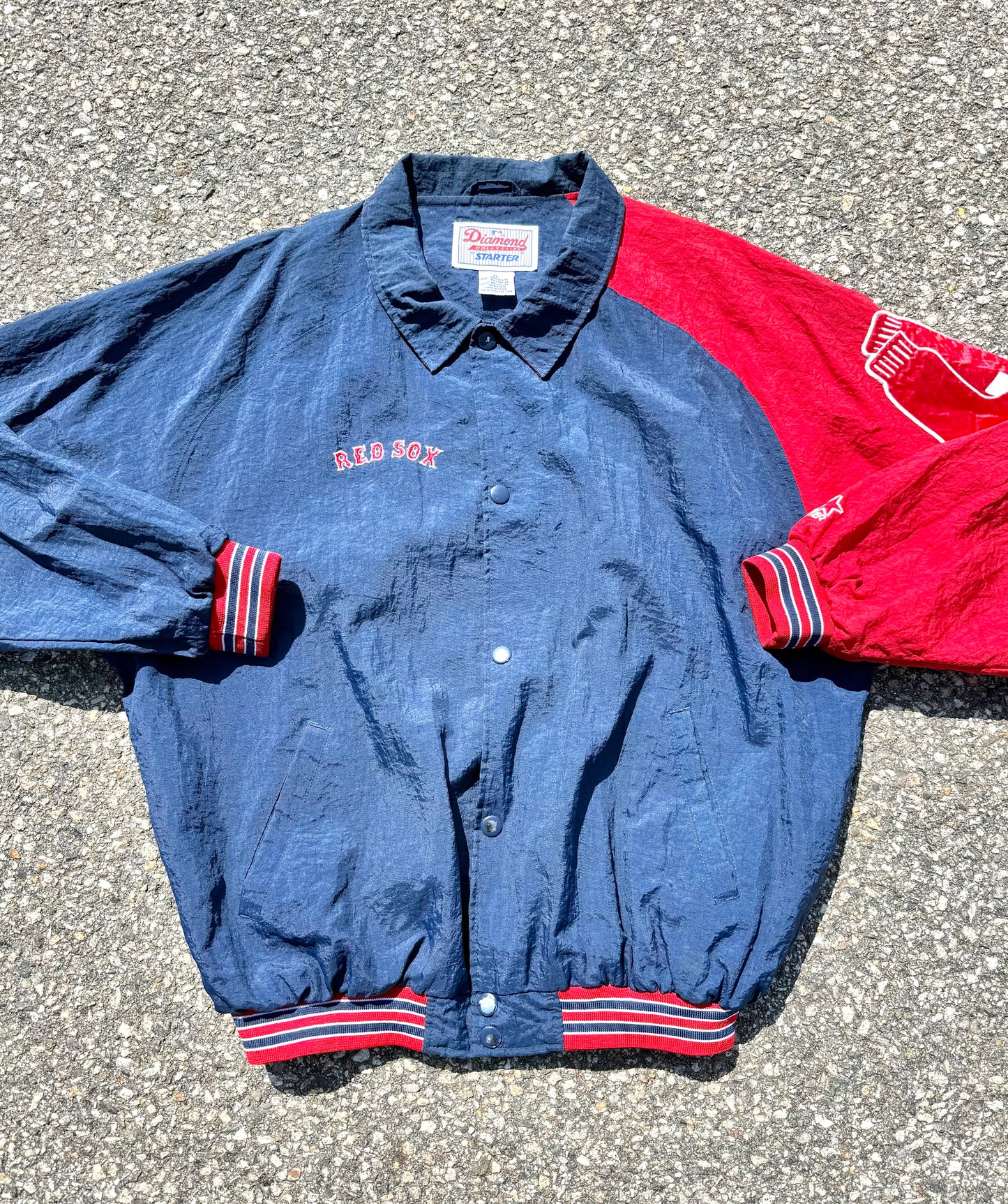 Vintage Starter Diamond Collection 90s Boston Red Sox Windbreaker Jacket Size XL