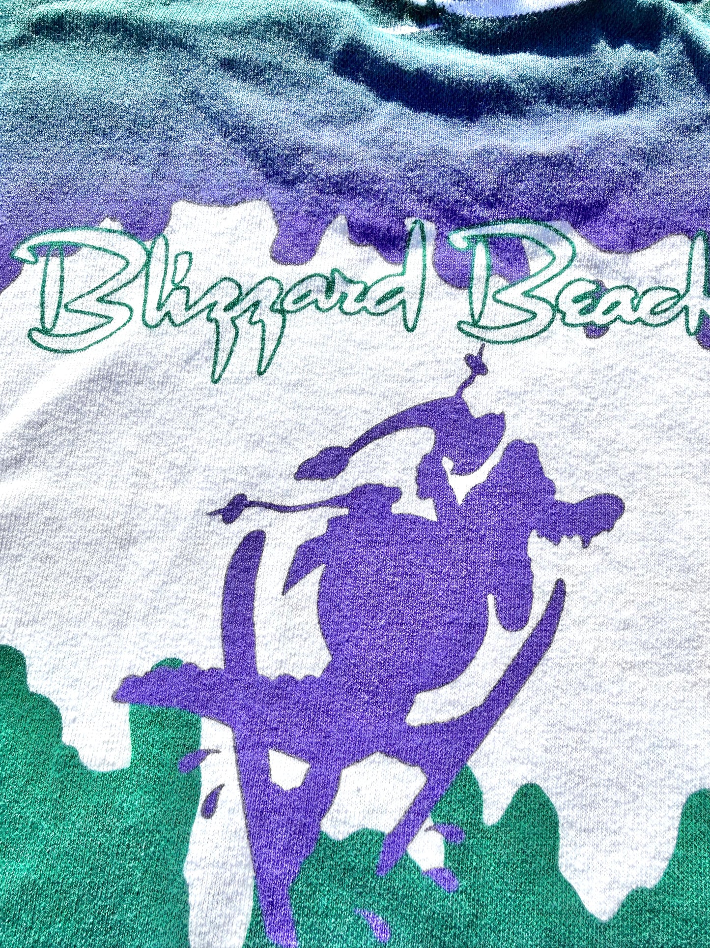 Vintage Disney 90's Crazy Blizzard Beach Gator AOP All Over Print T Shirt XL