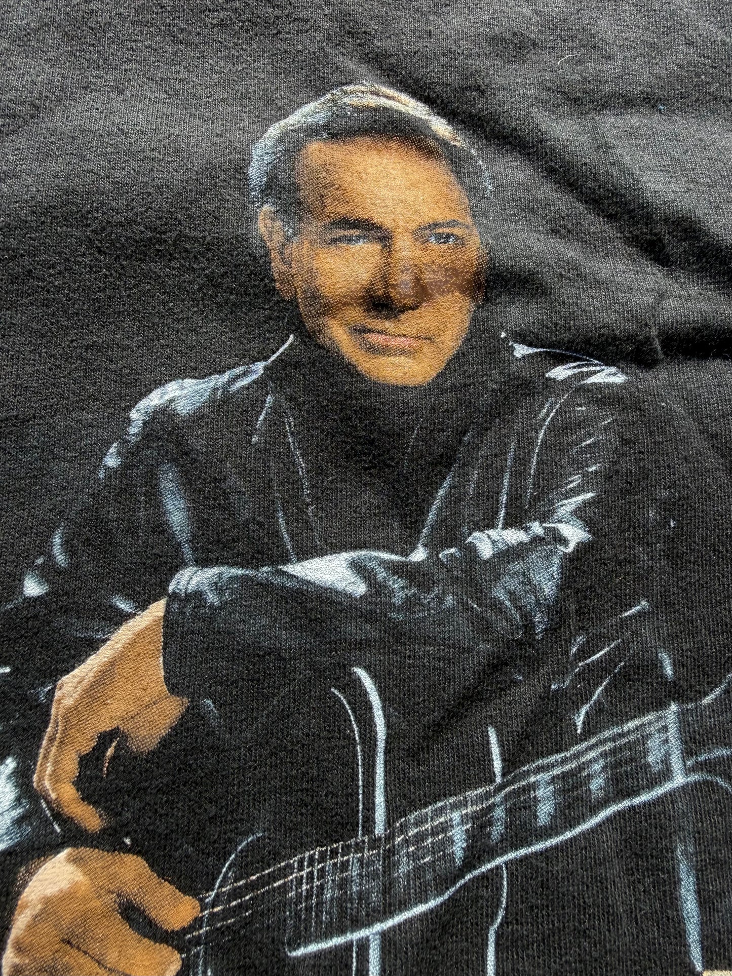 Vintage Neil Diamond Y2K Concert Tour Band T Shirt Size L Large 2001 Black