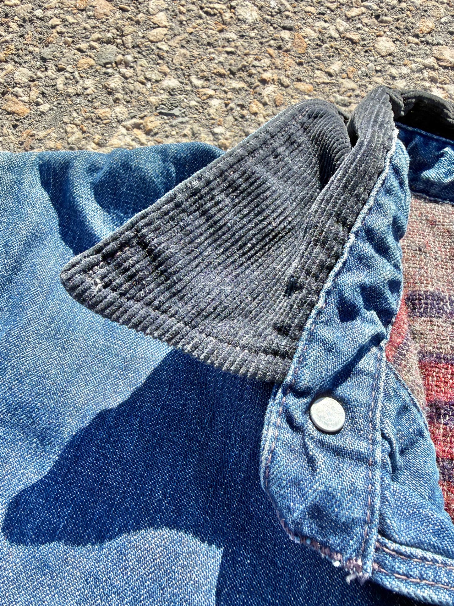 Vintage Hercules 40's 50's Detroit Blue Denim Blanket Lined Chore Jacket Medium
