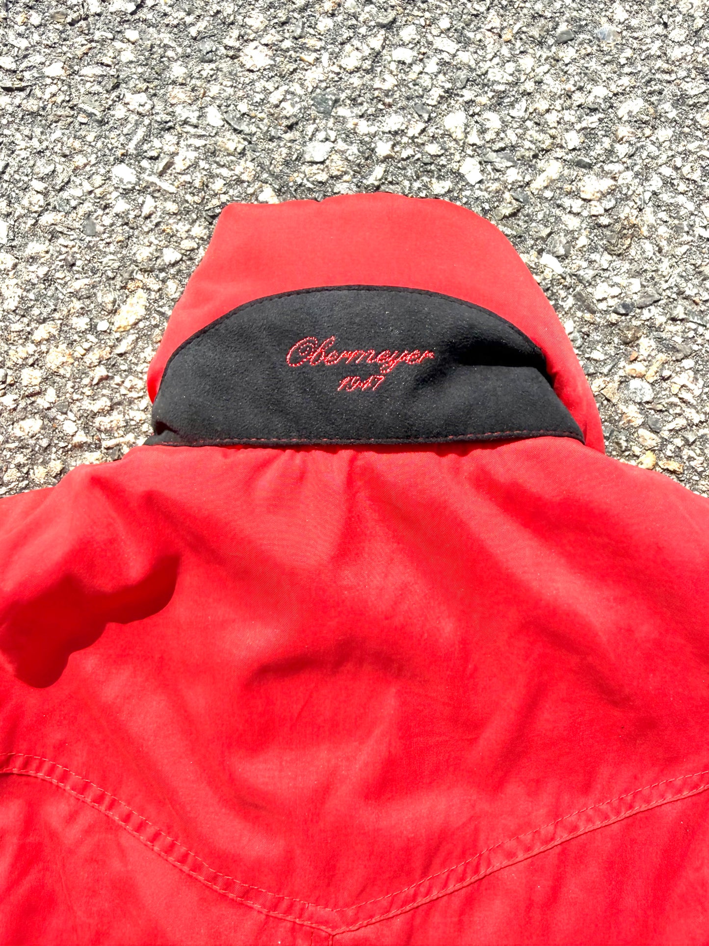 Vintage Obermeyer Retro 90s Women's One Piece Full Body Snow Ski Suit Size 10 Red
