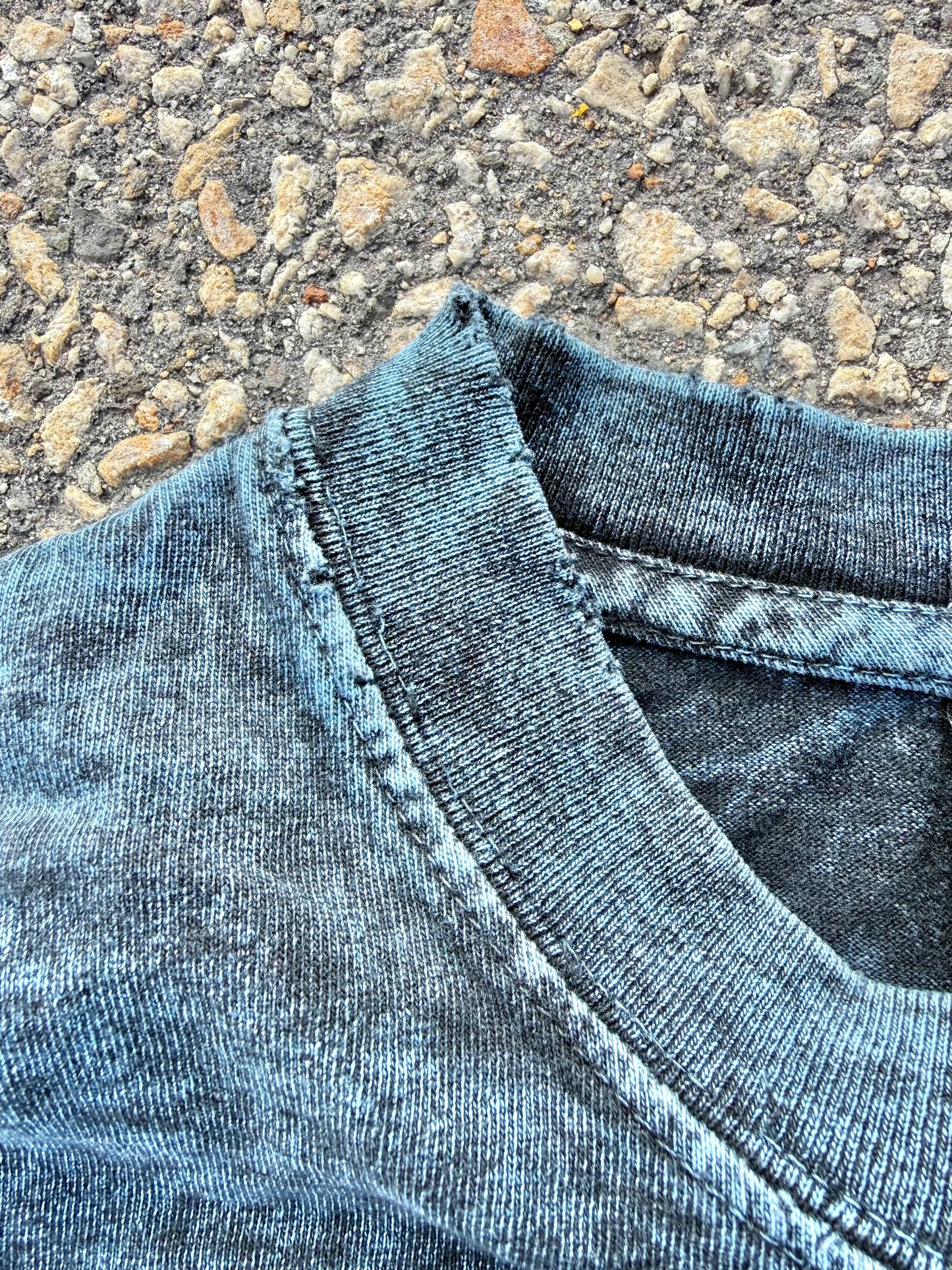 Vintage Harley Davidson Blue Acid Wash Retro 90's Long Sleeve T Shirt Size L Large Made in the USA 1995