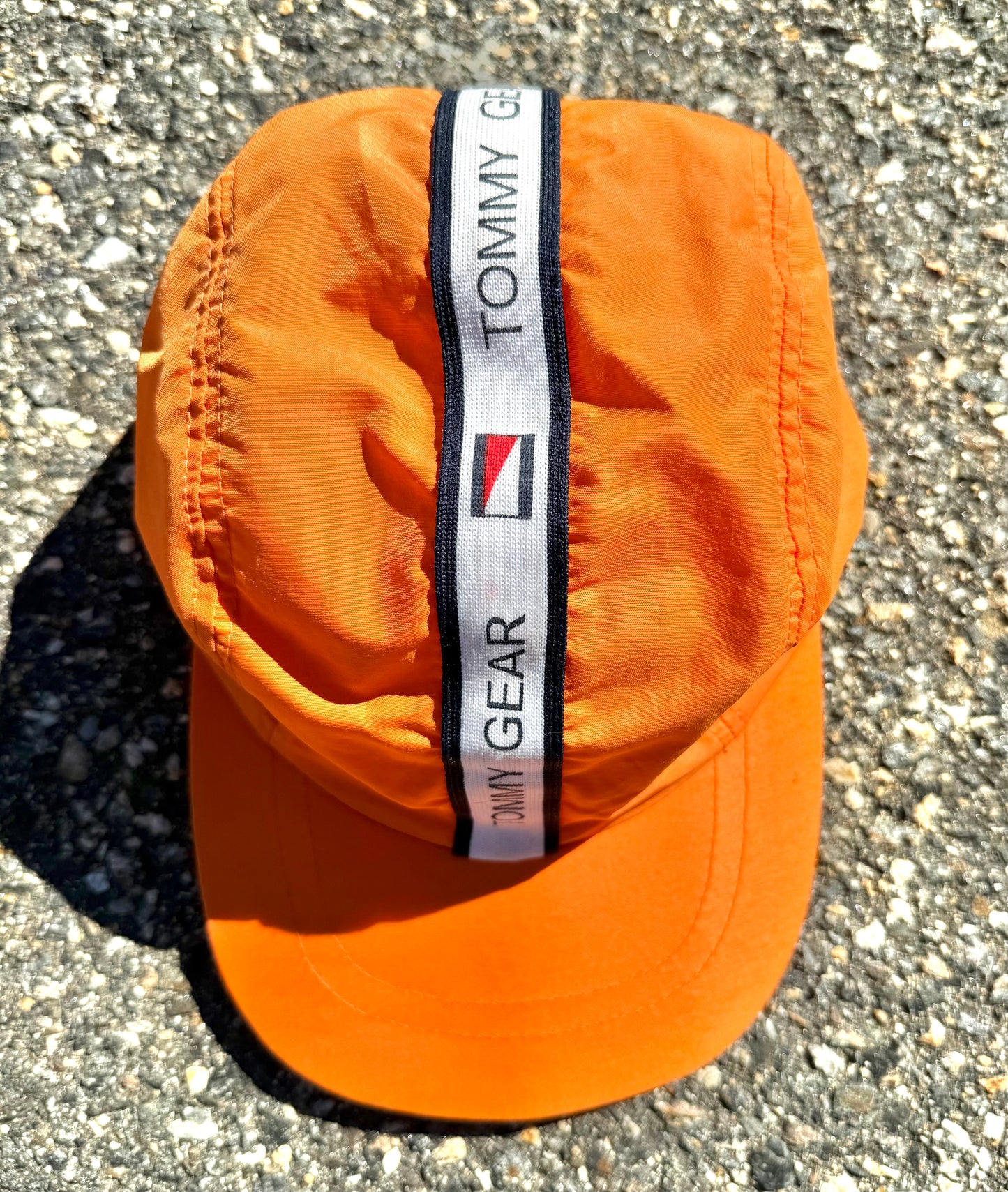 Vintage Tommy Hilfiger Retro 90's 5 Panel Hat Cap Hunter Orange