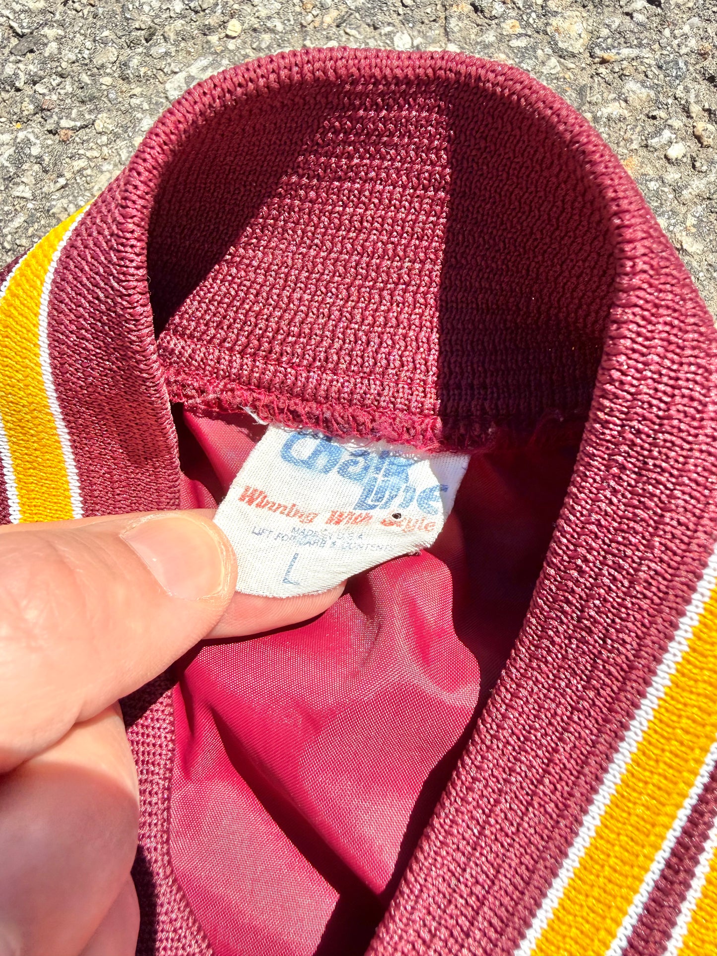 Vintage Arizona State Sun Devils 80's Chalk Line Lightweight Windbreaker Bomber Jacket Large