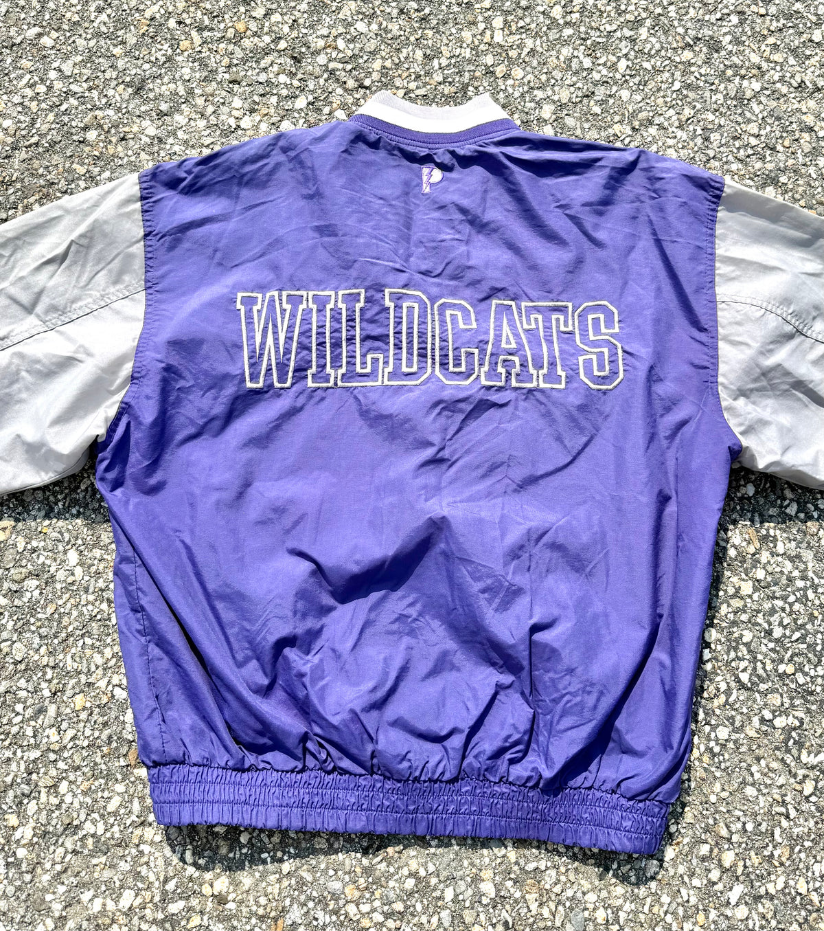 Vintage Pro Player Kansas State Wildcats 90's College Varsity Windbreaker Jacket Large