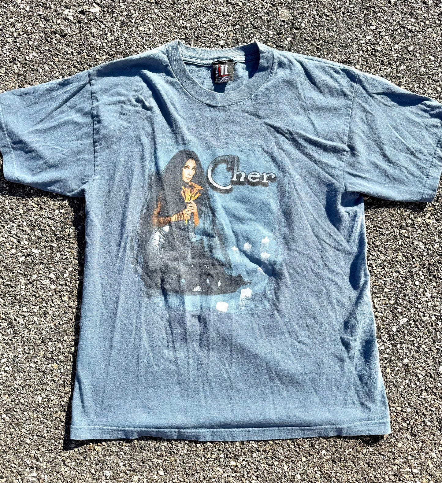 Vintage Cher 90's Do You Believe Tour Concert T Shirt Size M Medium Giant Tag Made in USA