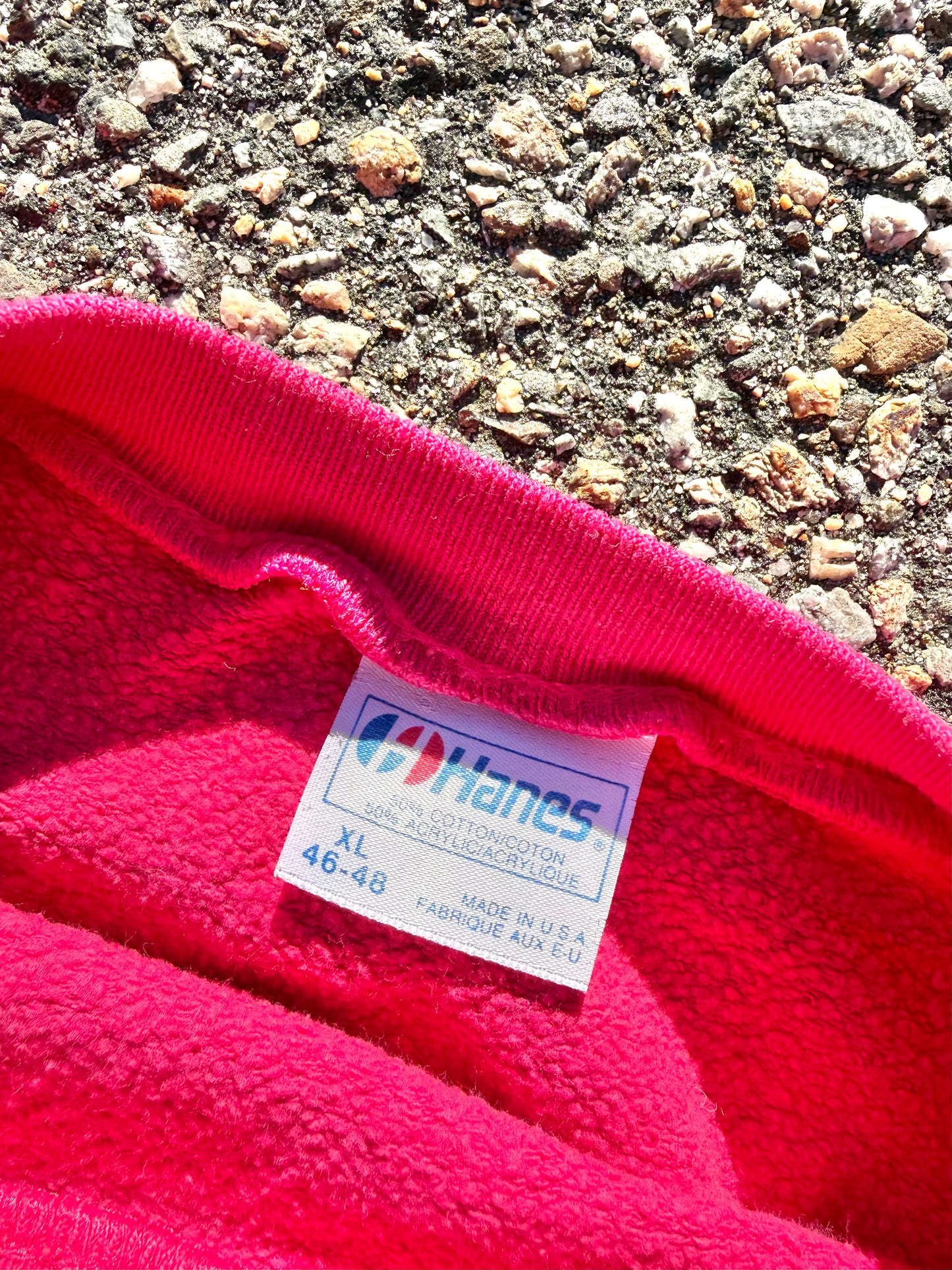 Vintage Vermont Ben Jerrys Cow Retro 80's Crewneck Sweatshirt Size L Large Pink