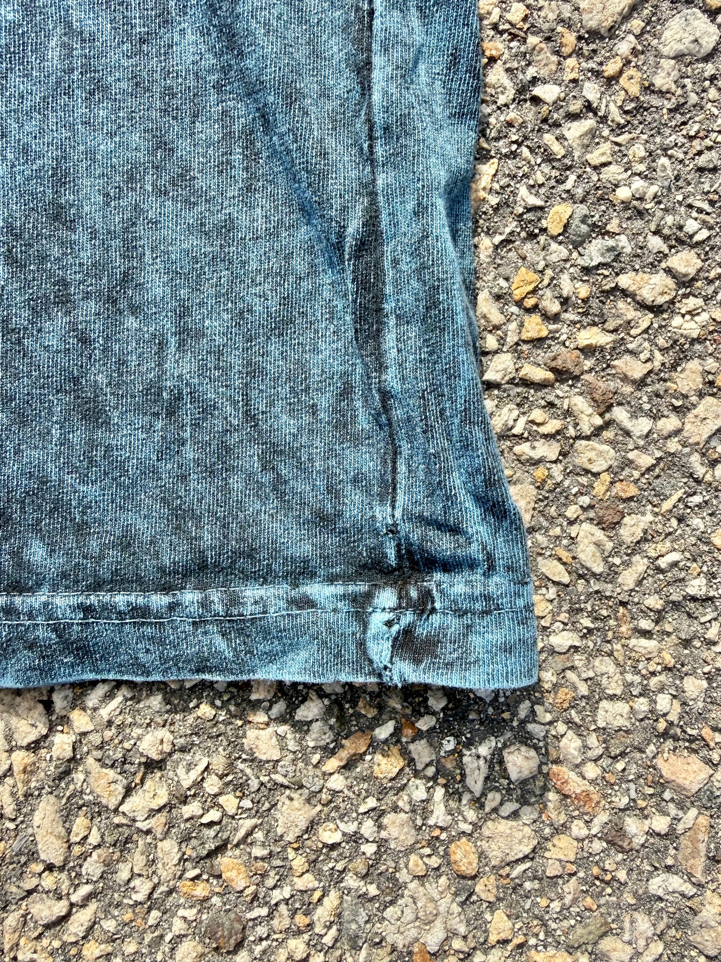 Vintage Harley Davidson Blue Acid Wash Retro 90's Long Sleeve T Shirt Size L Large Made in the USA 1995