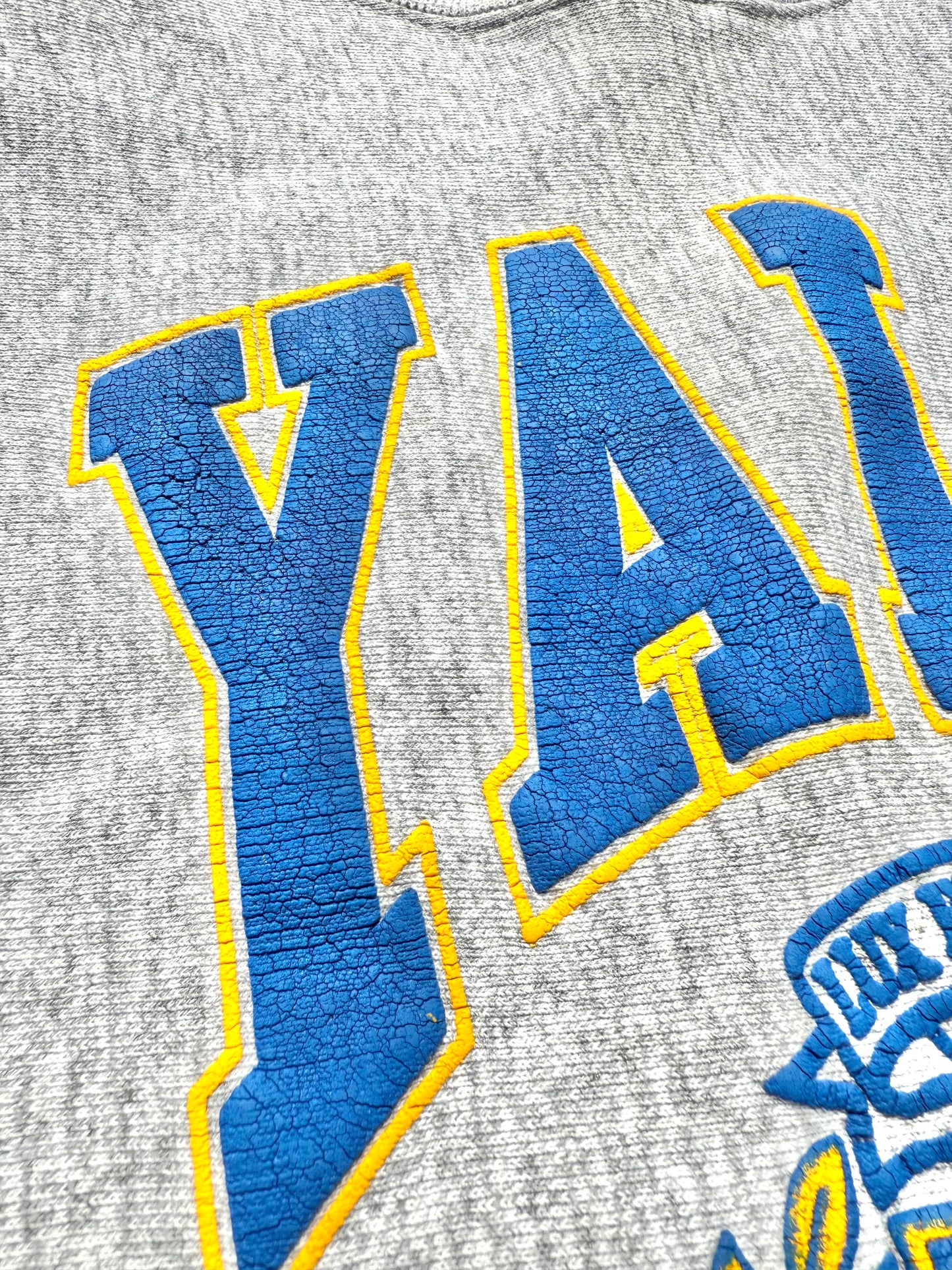 Vintage Yale University Ivy League Hanes Beefy Reverse Weave 90's College Sweatshirt Size L Large