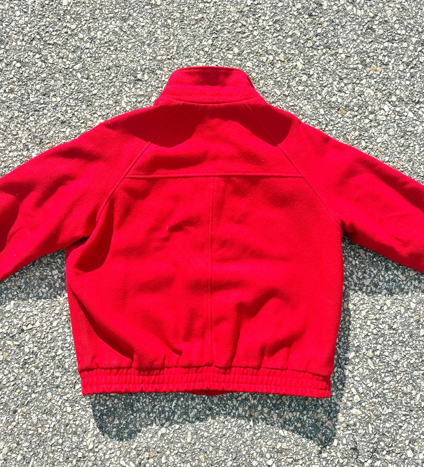 Vintage Zero King Mackinaw Ranger Red Retro 50's Wool Bomber Jacket Coat Size 40