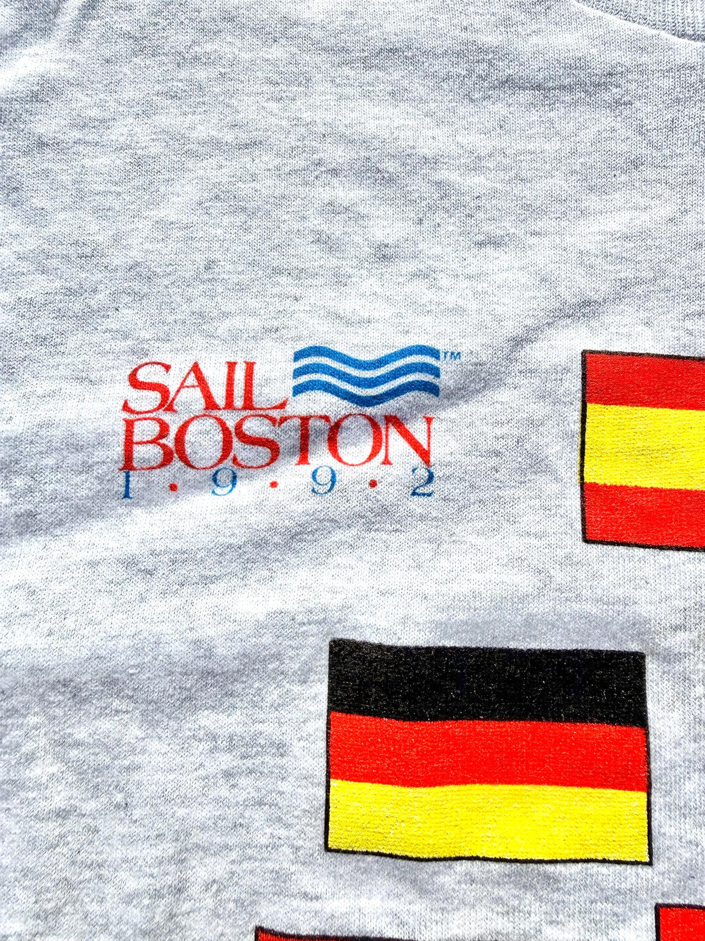 Vintage Sail Boston Massachusetts Tall Ships 90's Sailing T Shirt Size XL 1992