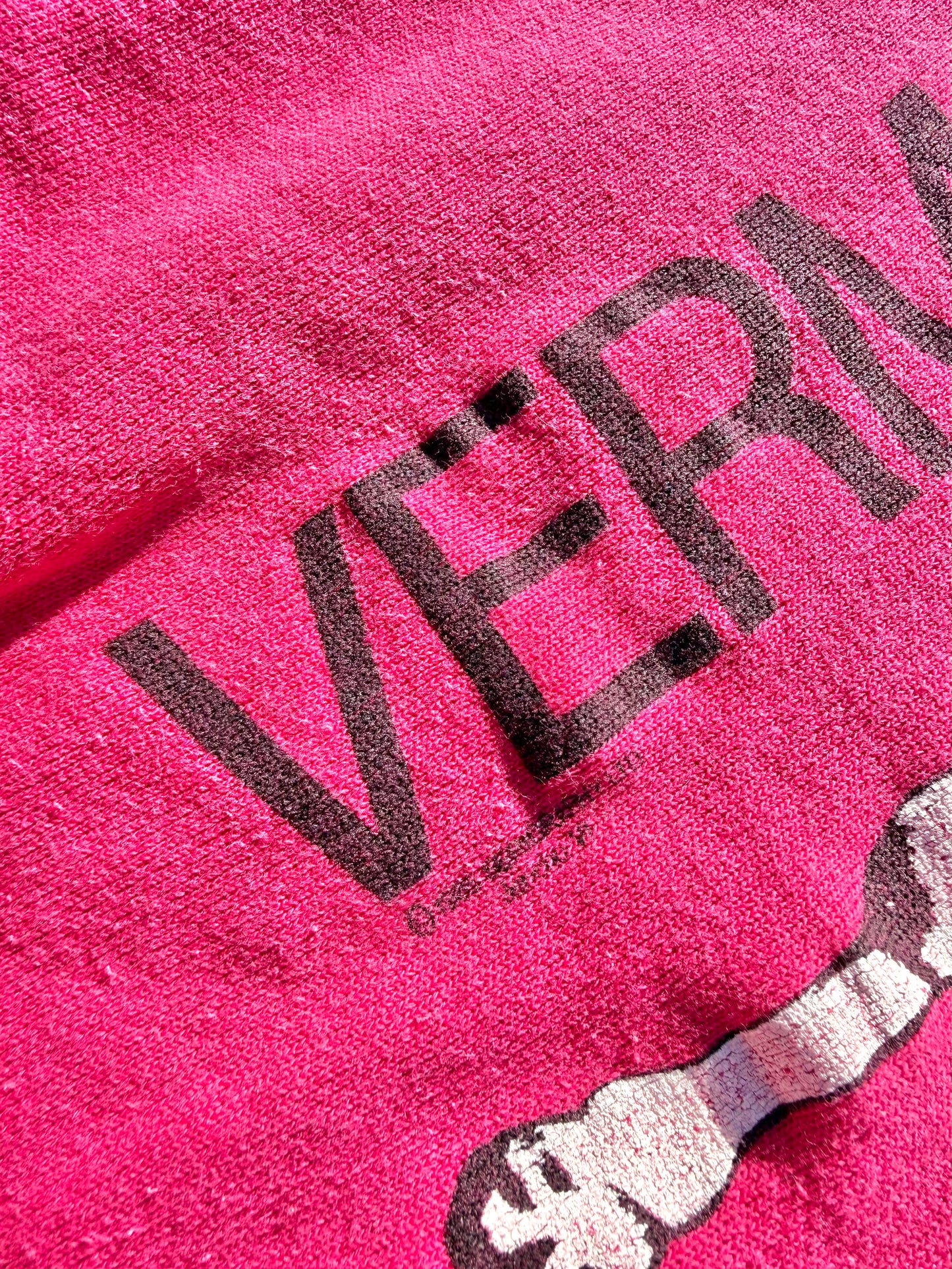 Vintage Vermont Ben Jerrys Cow Retro 80's Crewneck Sweatshirt Size L Large Pink