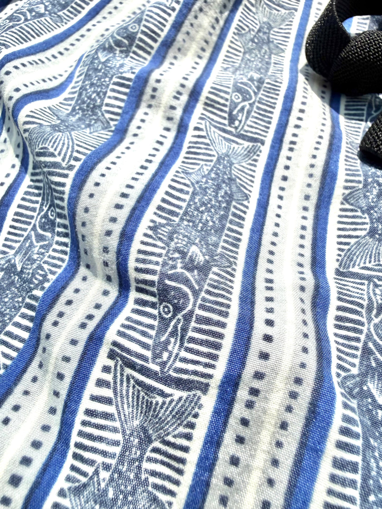 Vintage Columbia All Over Print Fish Lined Belted Shorts Baggies Trunks Large 6 Inch Inseam