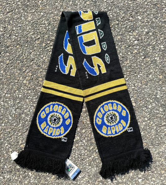 Vintage Colorado Rapids MLS Soccer Knit Scarf Deadstock with Tags 2001