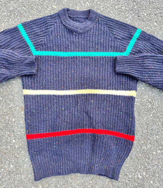 Vintage Pendleton Hudson Bay Stripes Country Traditions Wool Knit Sweater Size M Medium