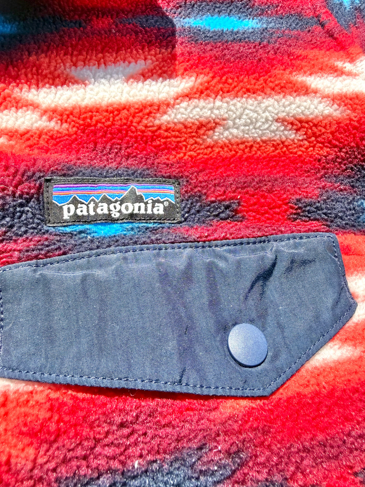Patagonia Women's Crazy Southwestern Synchilla Snap T Fleece Sweater Medium 2015