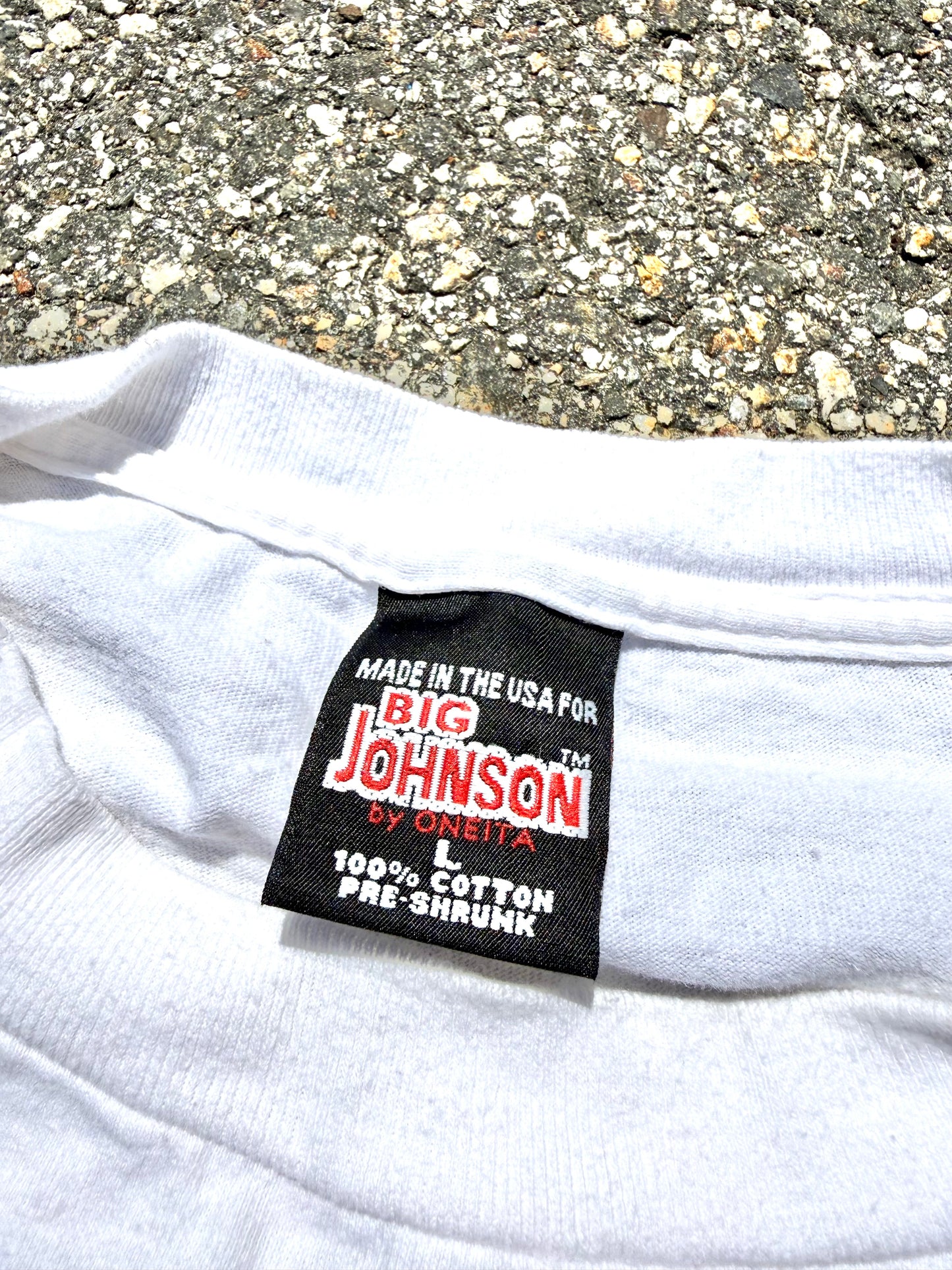 Vintage Big Johnson Snowmobiles Dick Joke 90's Single Stitch T Shirt Size L Large