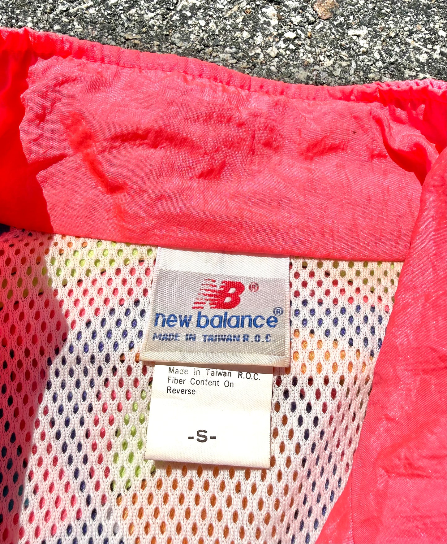 Vintage New Balance Retro 80's Hot Pink Barbie Style Jacket Windbreaker Size S Small