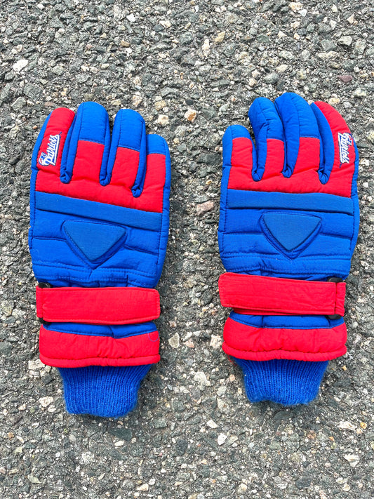 Vintage New England Patriots Retro 90s Football Thinsulate Winter Gloves Size Small/Medium