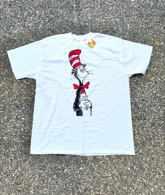 Vintage Dr Seuss Cat In The Hat 90's Single Stitch T Shirt Size L Large Deadstock With Tags 1994